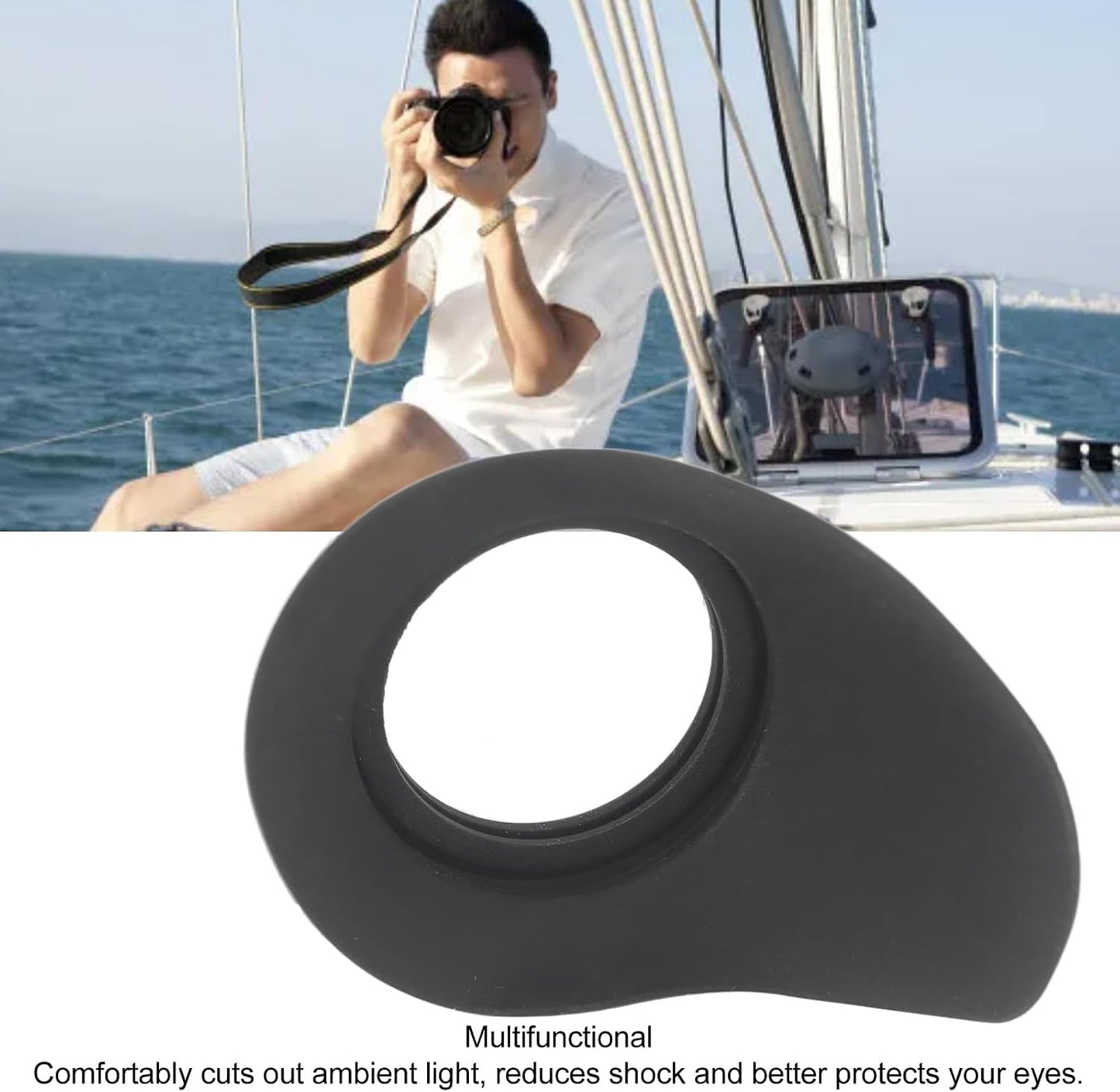 ZCZDHNA Camera Viewfinder Eyecup Rubber Eyepiece Multifunctional Shock Reduction Comfortable Compatibility Easy