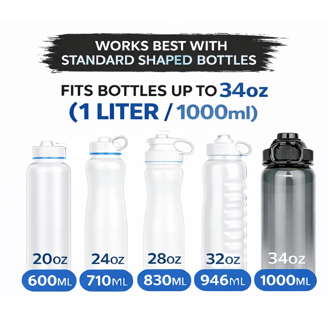 Magnetic Gym Bag for Men & Women – Small Gym Bag with Rack Attachment, Water Bottle Holder (Up to 40oz), Compact Workout Bag Keeps Gear Off Floor, Quick-Dry Towel Included