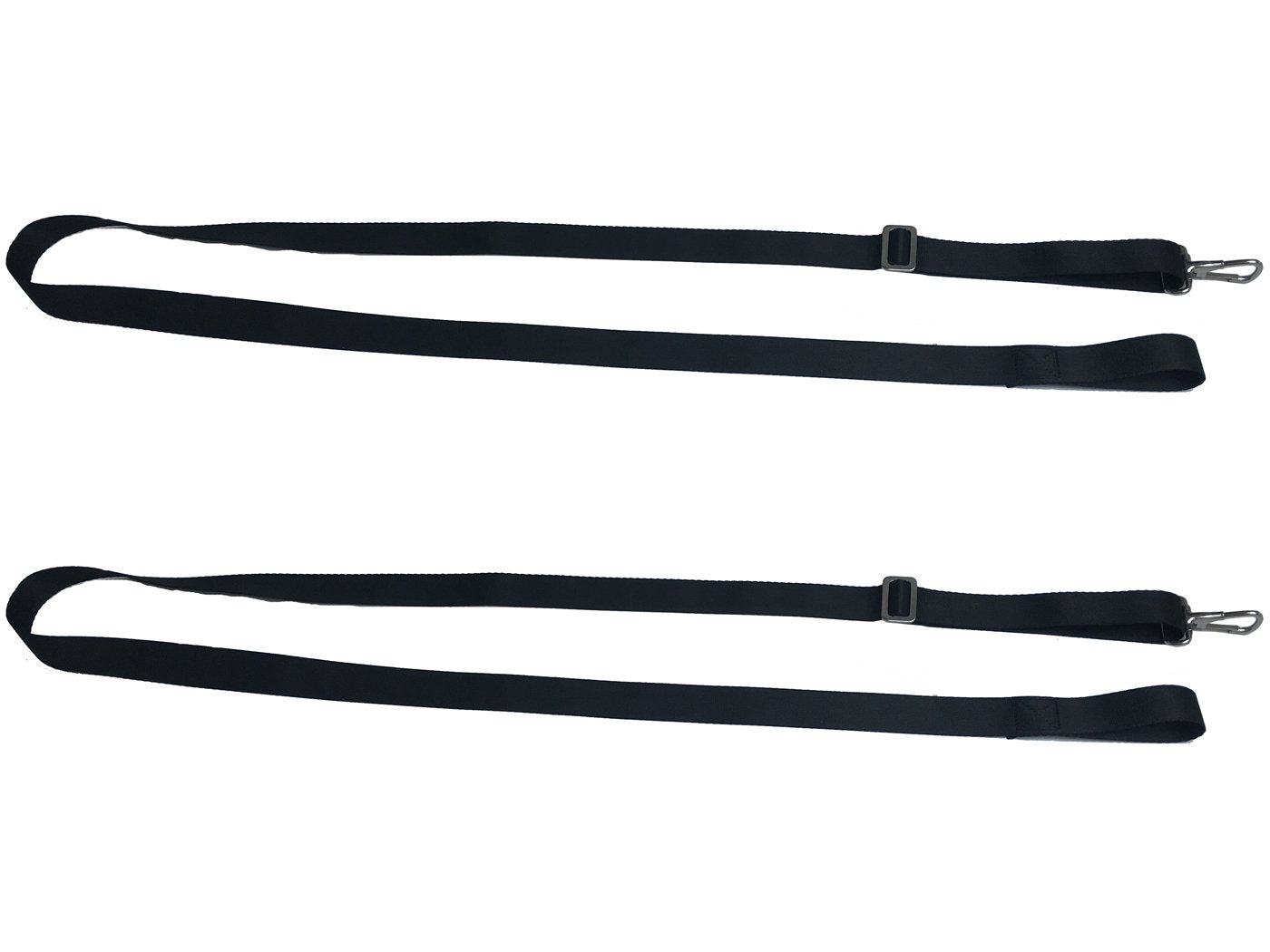 Vtete 2 PCS Adjustable Bimini Boat Top Straps with Loops and Single Snap Hook - 28"~60" Stainless Steel Boat Awning Hardware