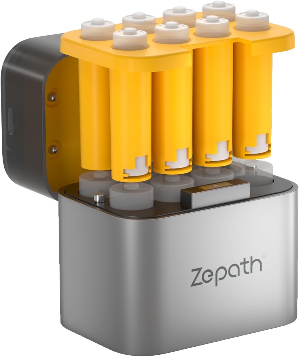 Zepath Charger,8 1.5V 1.2V AA AAA Battery Bays Individual Rechargeable Battery Charger for Lithium Batteries aa