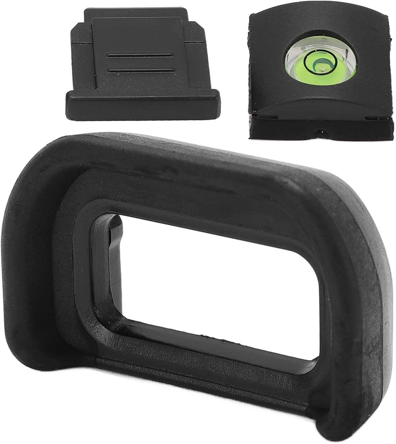 WIHFHGZ A6600 A6500 A6400, Viewfinder Eyepiece Eyecup Kit for Plastic Rubber, Black - Protective Camera Cold Shoe