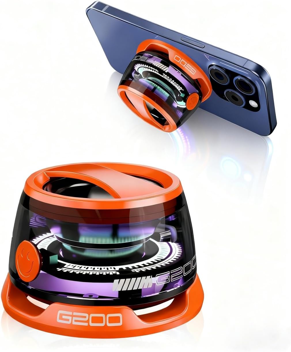 LENOLL G200 IPX4 Magnetic Bluetooth Speaker, Portable Mini Wireless Phone Speaker with Kickstand Function, Waterproof
