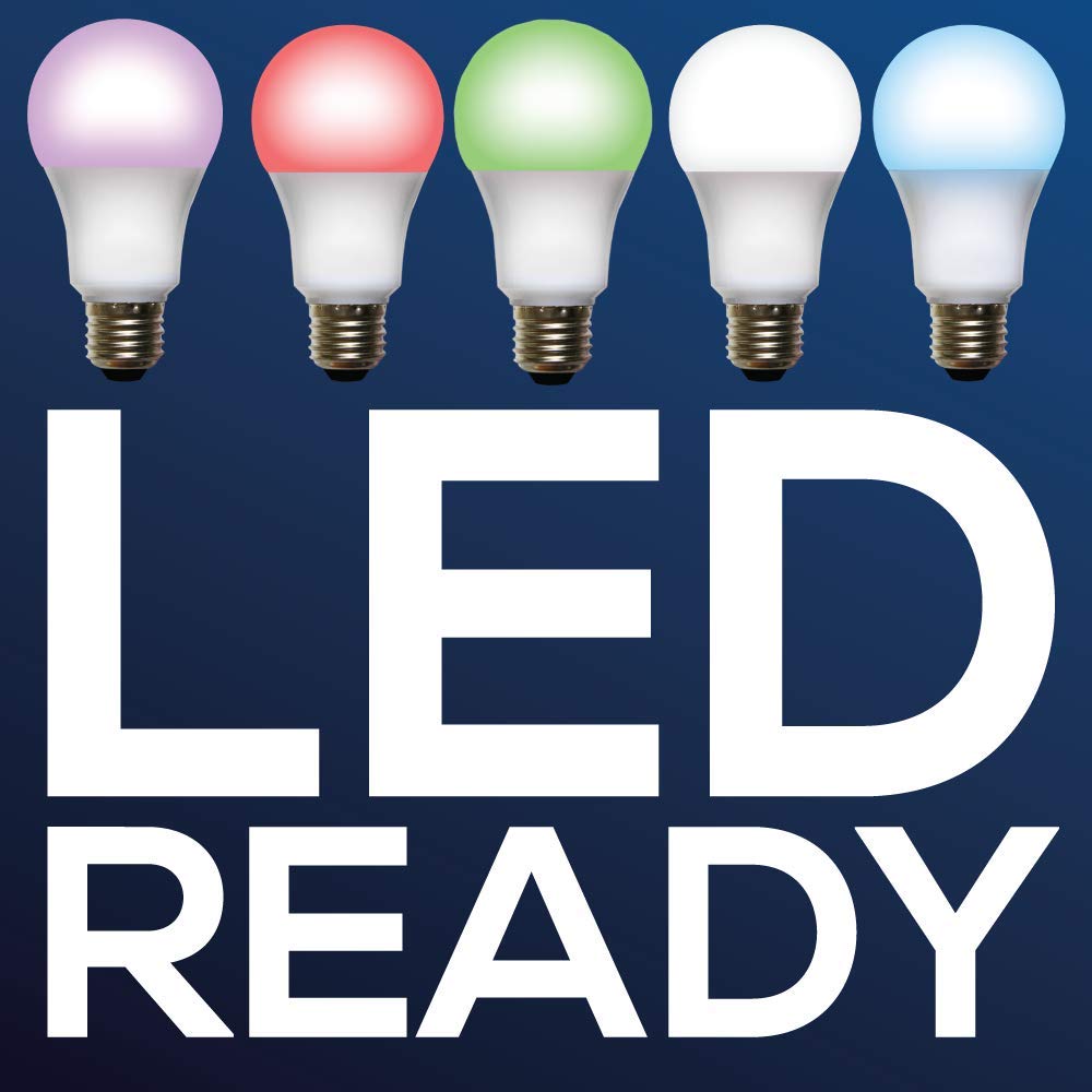 Miracle LED Greenhouse in a Box Grow Kit for Indoor Plants - Includes 4 Red Spectrum Flowering Multi-Plant Wide Beam Grow Light Bulbs & One 4-Socket Corded Light Fixture (4-Pack - 4 Strings, 16 Bulb)