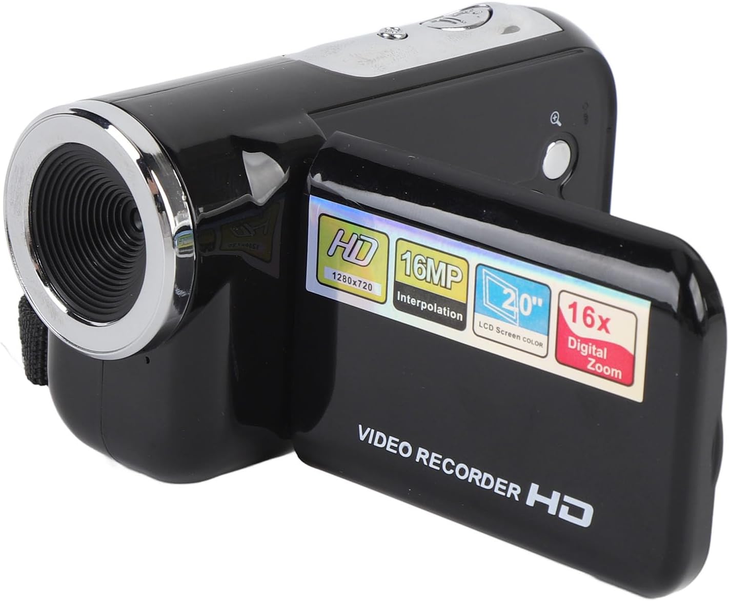 Cuifati 1080P 16MP 2 Inch 16x Digital Video Camera, Vlogging Camera with Color Screen, Zoom Anti Shake Compact Digital