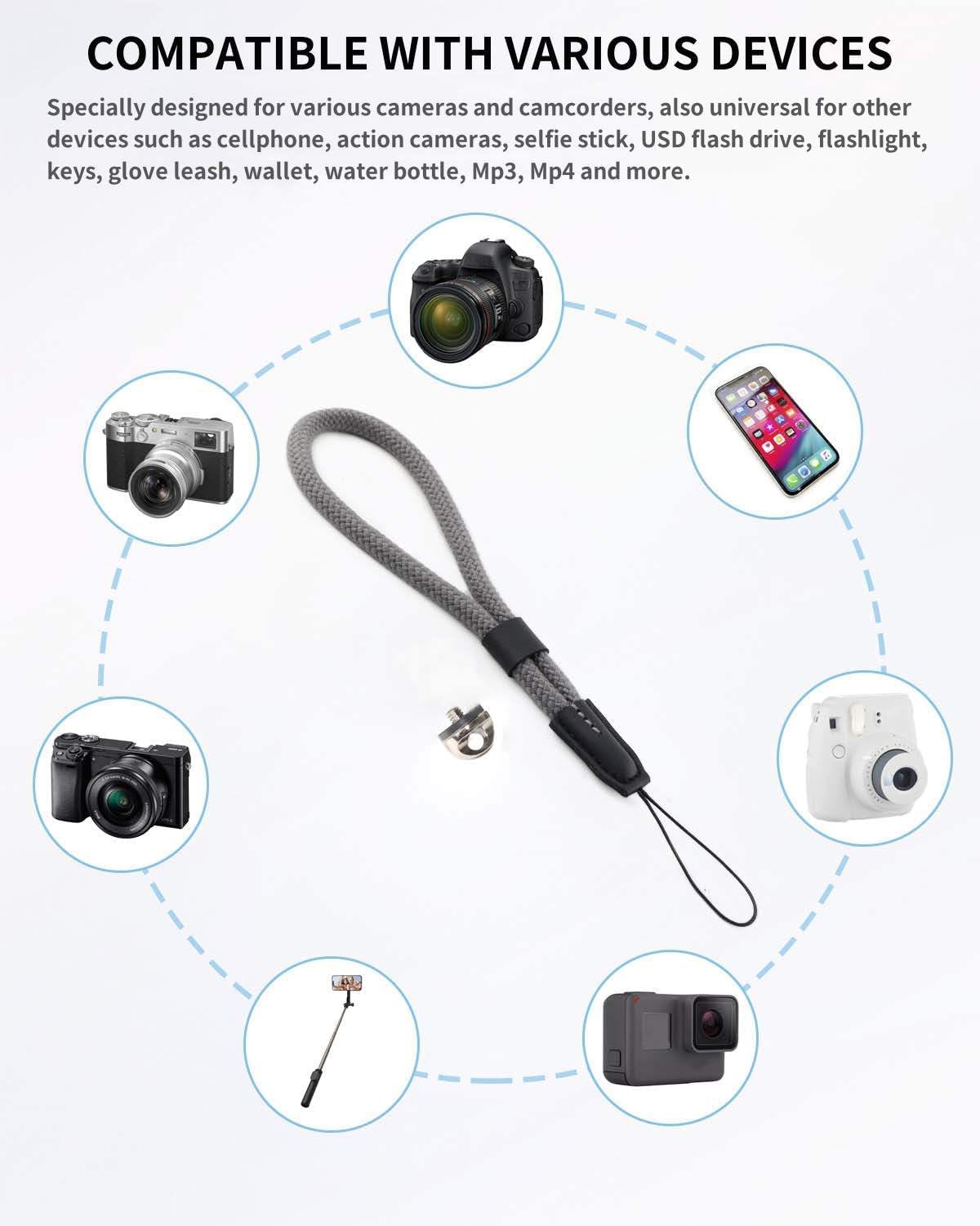 Keabroir A6700 A6600 A6500 A6400 A6300 A6100 A6000 Camera Wrist Hand Strap Soft Cotton Lanyard String Rope compatible