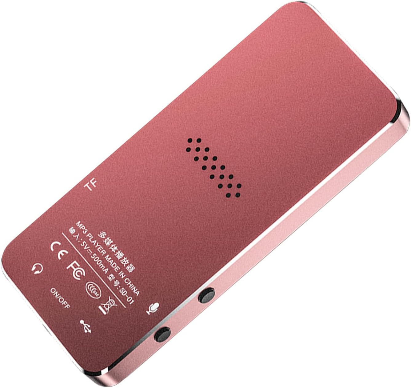 VELATEMOR MP3 16 (16G) Small Player with Ample Storage GB Memory Digital Player for Travelers Pink Long Battery Life