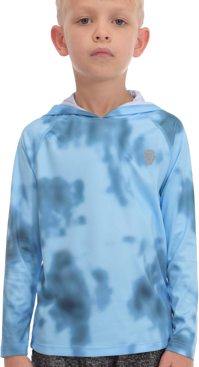 Hoodies for Boys Outdoor Recreation Shirts - Youth Athletic Tops Sun Protection UPF 50+