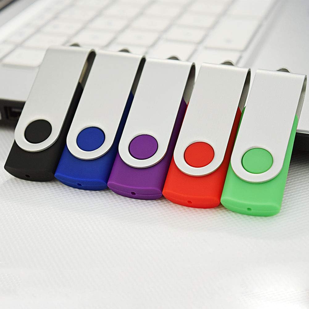 KOOTION 5 Pack 4GB 4 Drive(5 USB Flash Drive Thumb Drive USB Drive GB Jump Drive Memory Stick Pen Colors: Black Blue