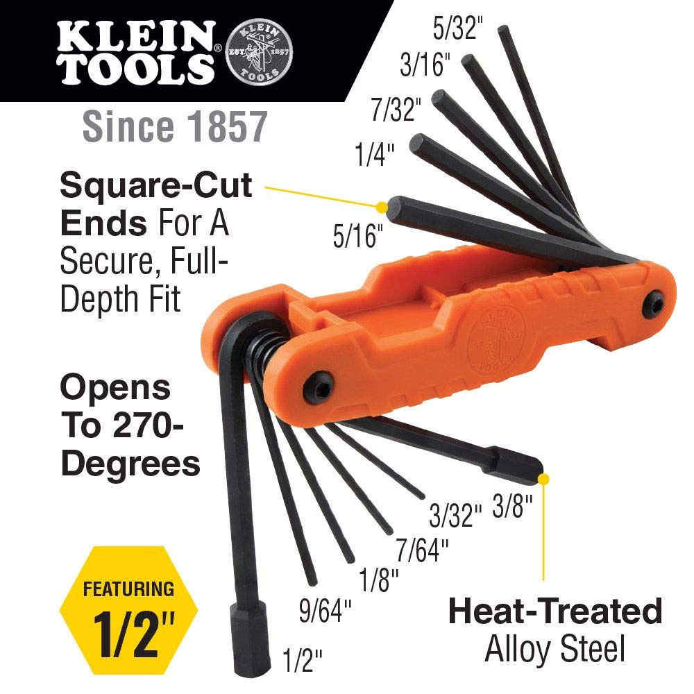 Klein Tools 41-Piece Hand Tool Kit and 3-In-1 Impact Flip Socket Set - Pliers, Screwdrivers, Nut Drivers, Wire Strippers, Testers, Tape Measure, and More