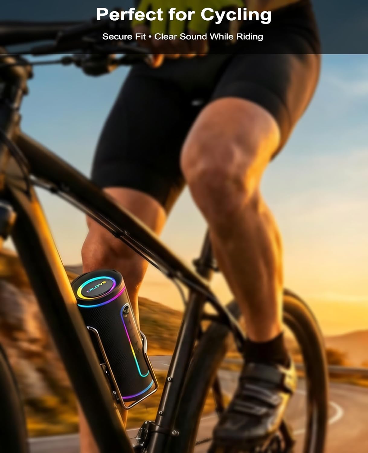 MLOVE E80 IPX7 BT5.4 30W, Speakers Bluetooth Wireless, Portable Bluetooth Speaker with Aux Input, Micro SD Card Slot
