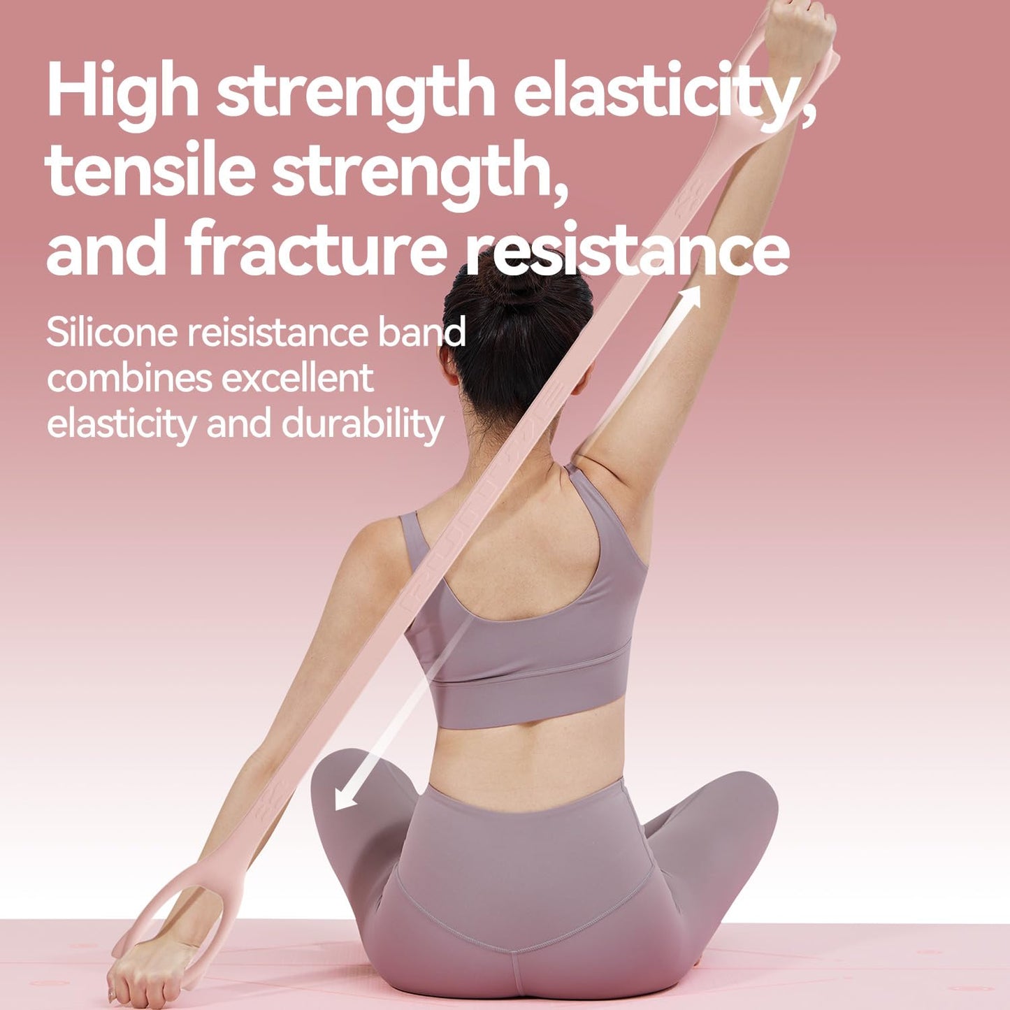 Figure 8 Workout Resistance Band 20lb Elasticity,Thicker Durable Arm Back Shoulder Exercise Elastic Rope, Used As Yoga Straps Pilates Flexbands, Workout Chest Stretch Bands for Physical Therapy