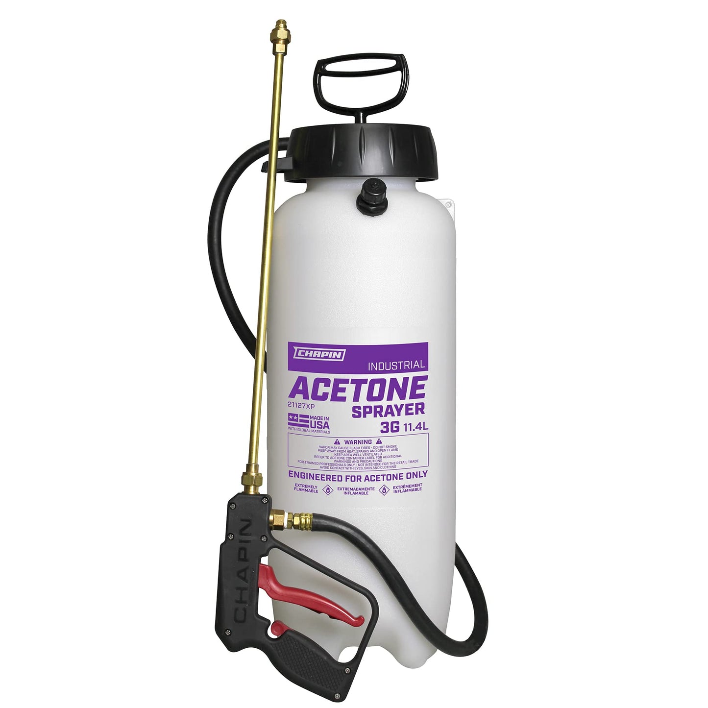 Chapin International 21127XP Industrial Acetone Sprayer for Acetone and Acetone Dyes, 3-Gallon (1 Sprayer/Package)