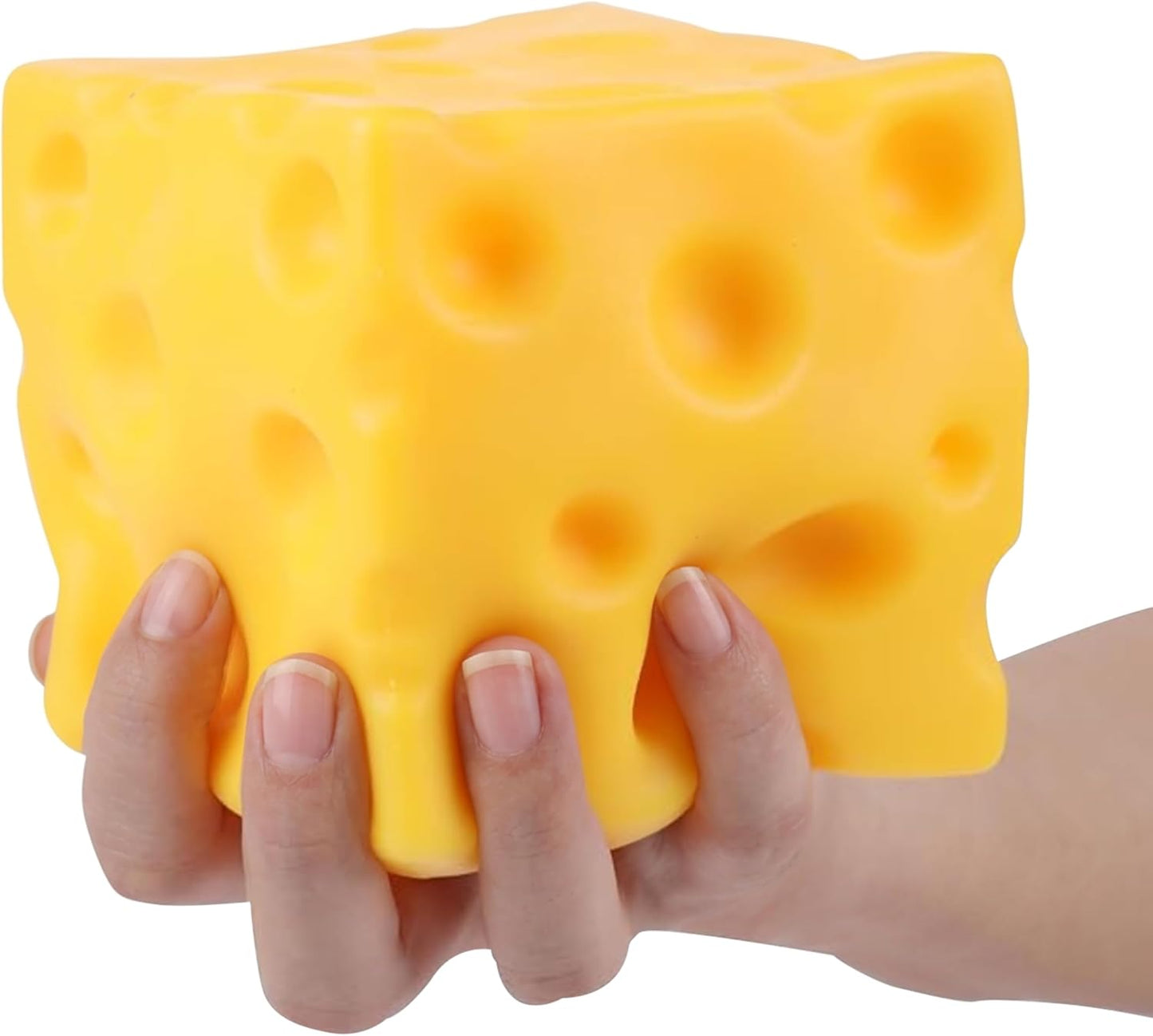 ORB Easy Sqweezy Super Cheesy - Fun, Squishy Stress Relief Toy | Extra Soft Giant Cheese Block