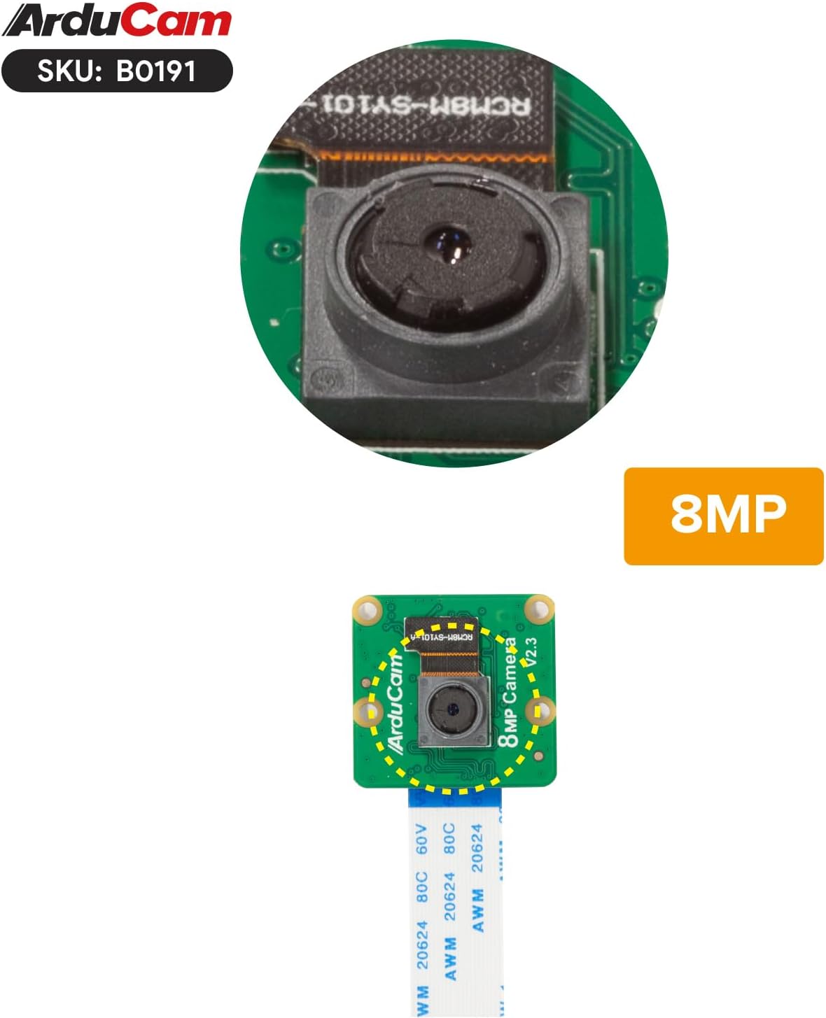 Arducam 8MP IMX219 Camera Module for NVIDIA Jetson Orin - High-Resolution Imaging