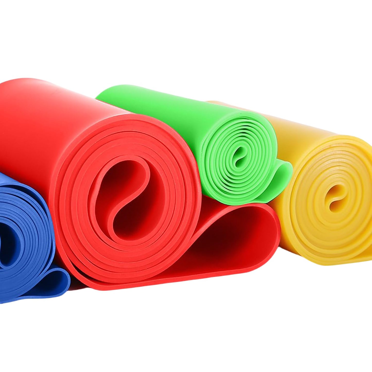Resistance Loop Exercise Bands Set of 5-5 Different Resistance Levels Workout Bands, Elastic Stretch Bands for Legs, Glutes, Yoga, Pilates, Physical Therapy & Strength Training