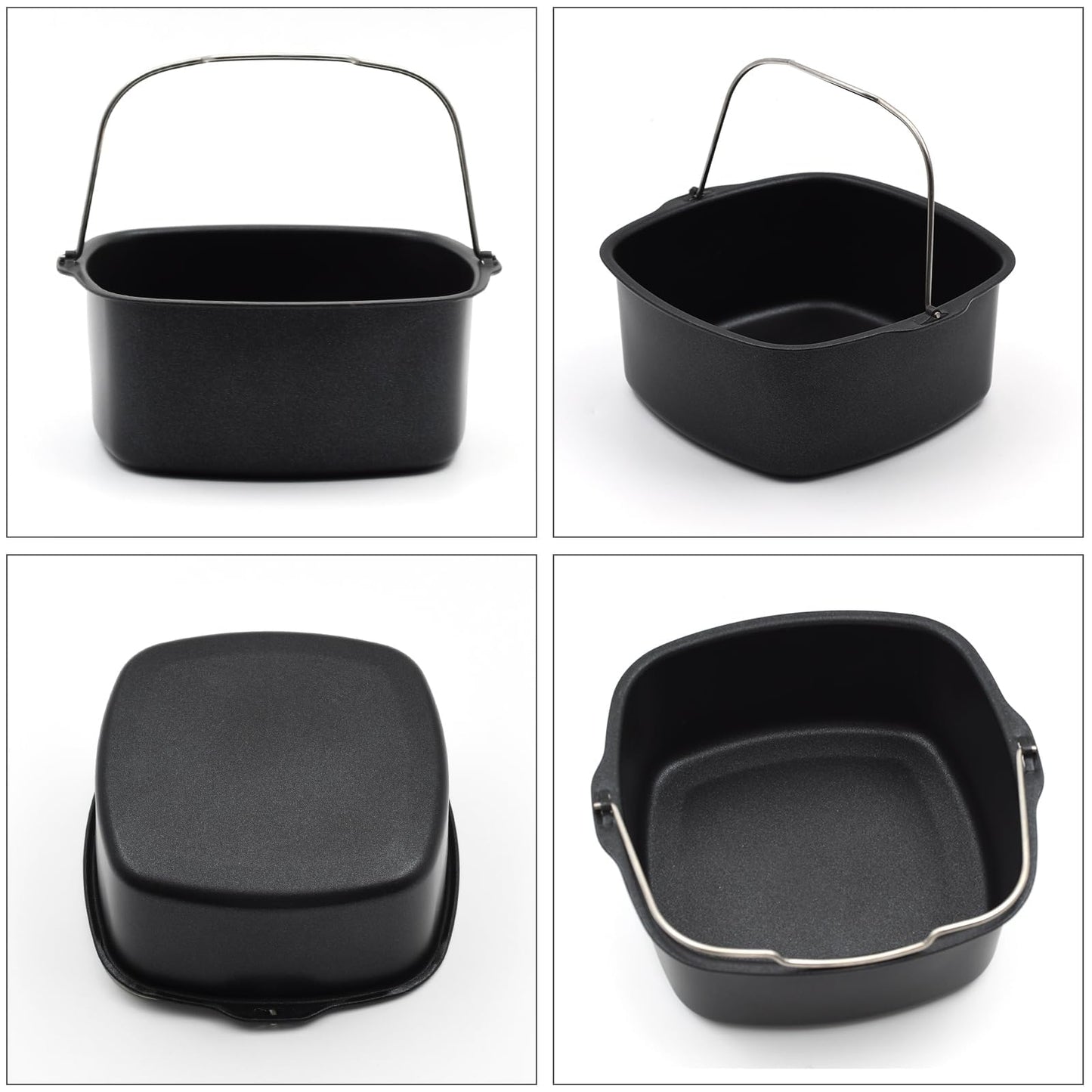 6.89 inches Air Fryer Cake Pan, Non-stick Air Fryer Cake Barrel Air Fryer Cake Pizza Baking Pan for Instant Pot Cake Baking Tray Basket Air Fryer Accessories (6.89'')