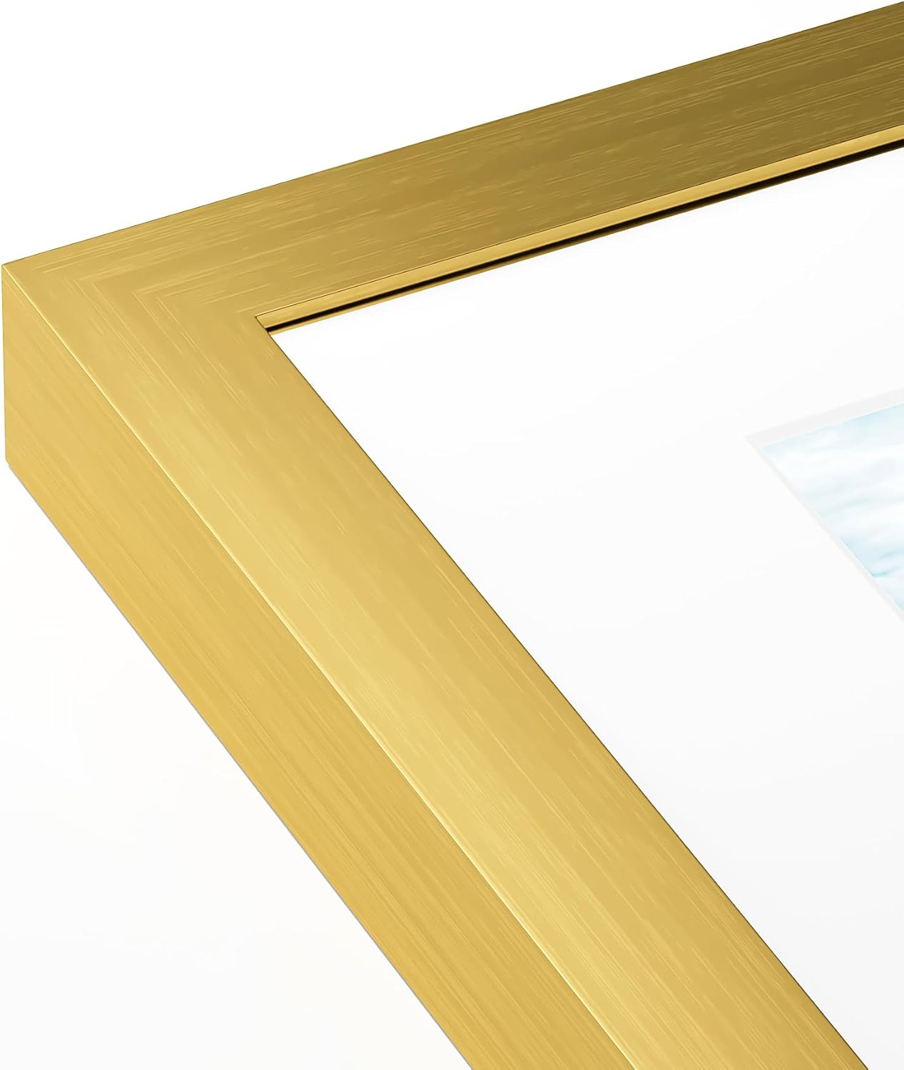 PEALSN 11x14 Picture Frame - Versatile Display for 8x10 Photos with Mat or 11x14 Without Mat | Elegant Gold Finish
