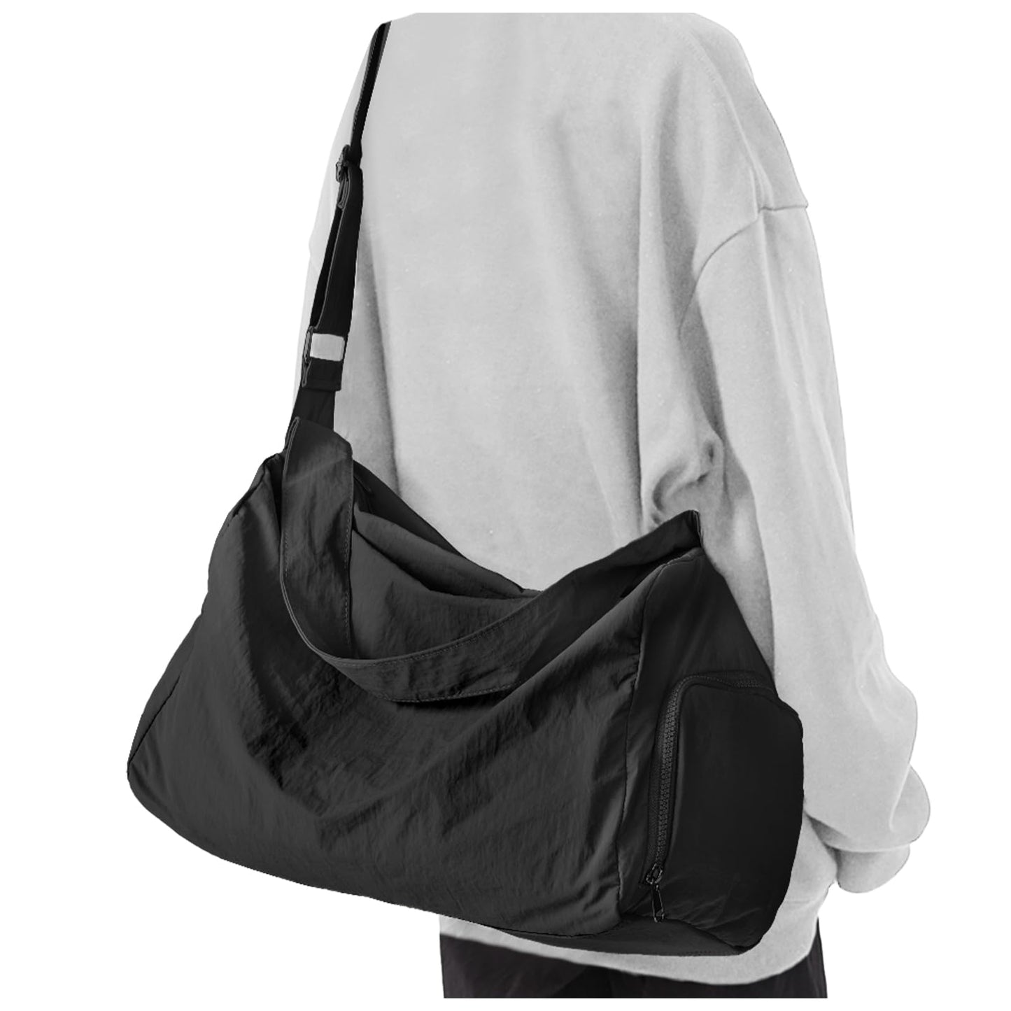 Small Gym Bag with Shoe Compartment, Workout Sport Duffle Bag for Women Travel, Waterproof Shoulder Overnight Bags Lightweight Carry on Tote Bags for Swim, Yoga, Dance