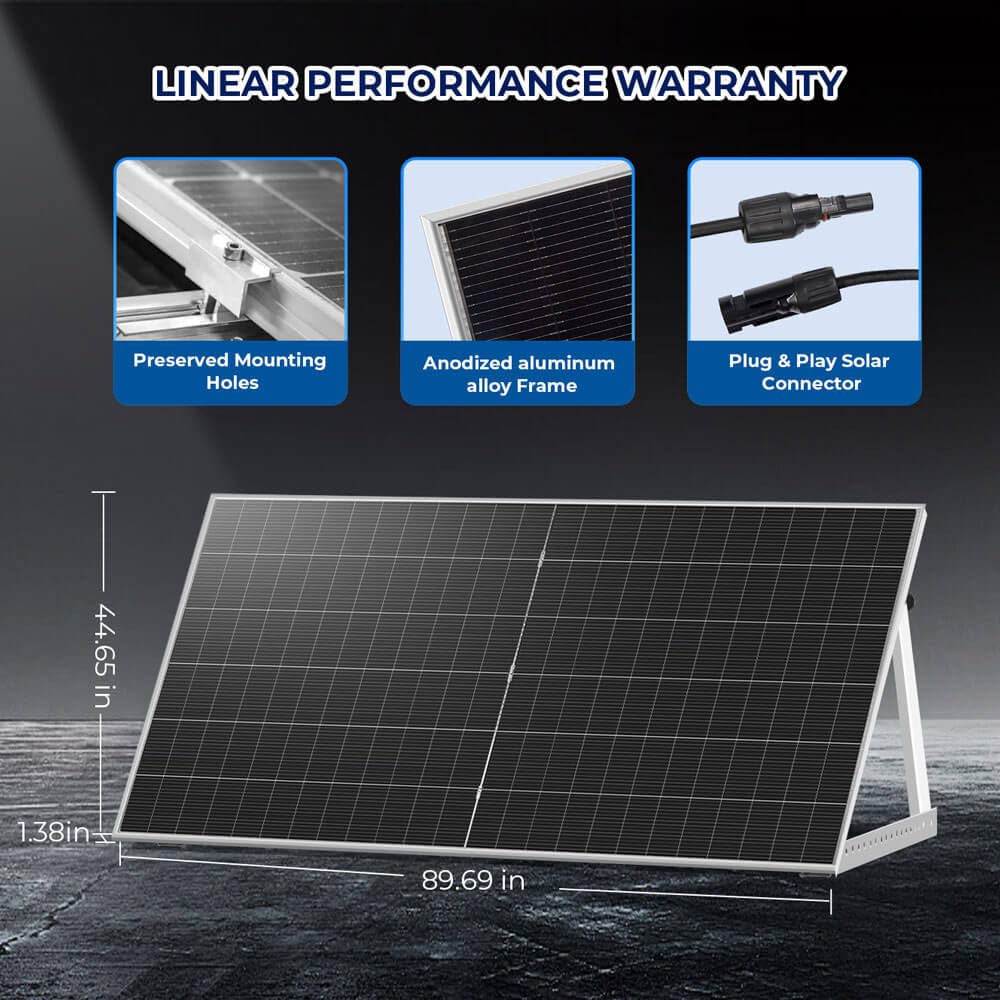 SUNGOLDPOWER UL61730 N-Type 8PCS 590W Bifacial Solar Panels,16BB High Efficiency Monocrystalline Solar Panel for Energy Storage,Charging Station, Household,On/Off Grid Solar System (8x590W Bifacial)