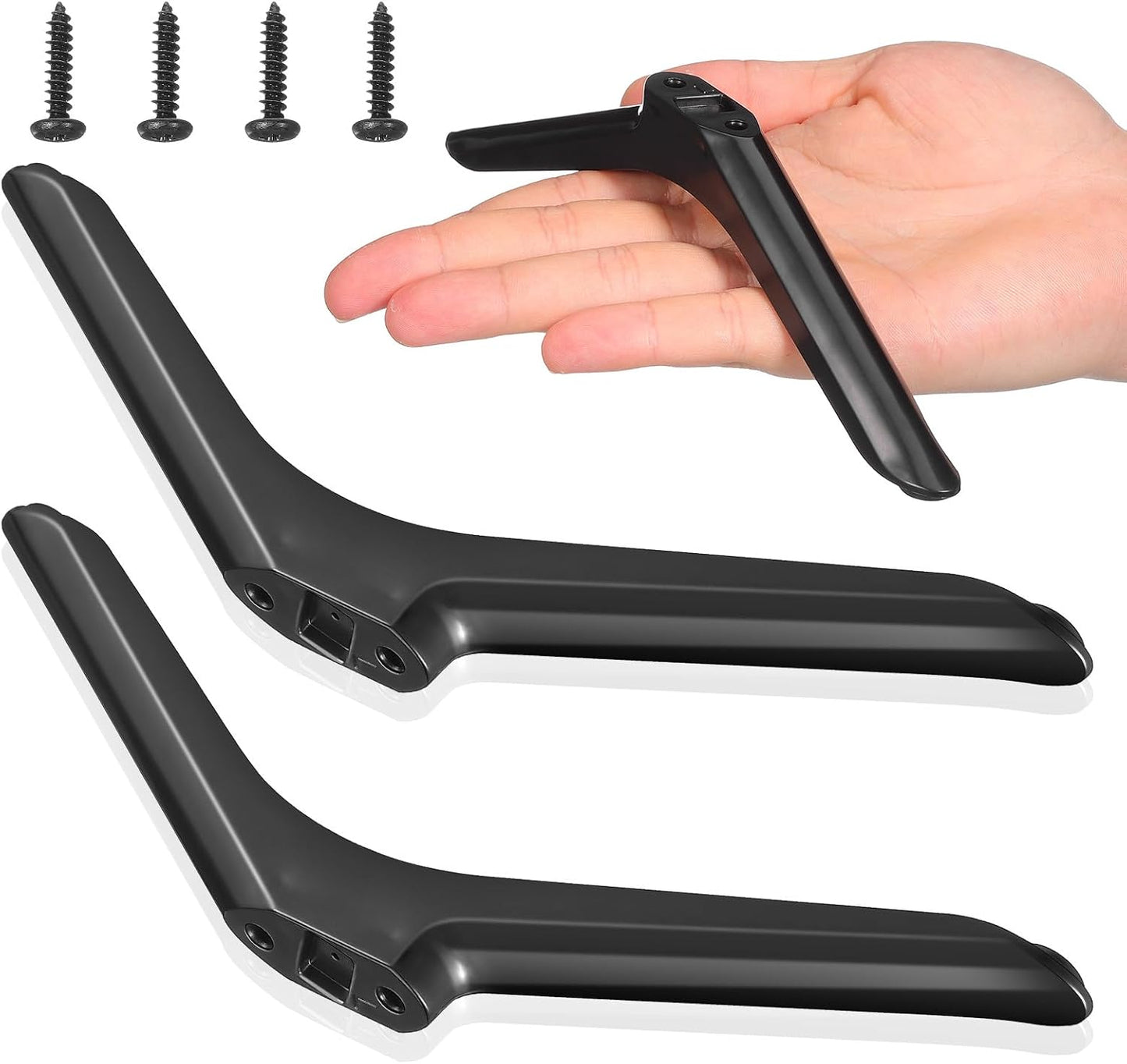 32 Inch SEWACC Universal Tv Stand Legs Replacement with Screws, Tabletop Tv Base Pedestal Feet for Tvs, Monitor
