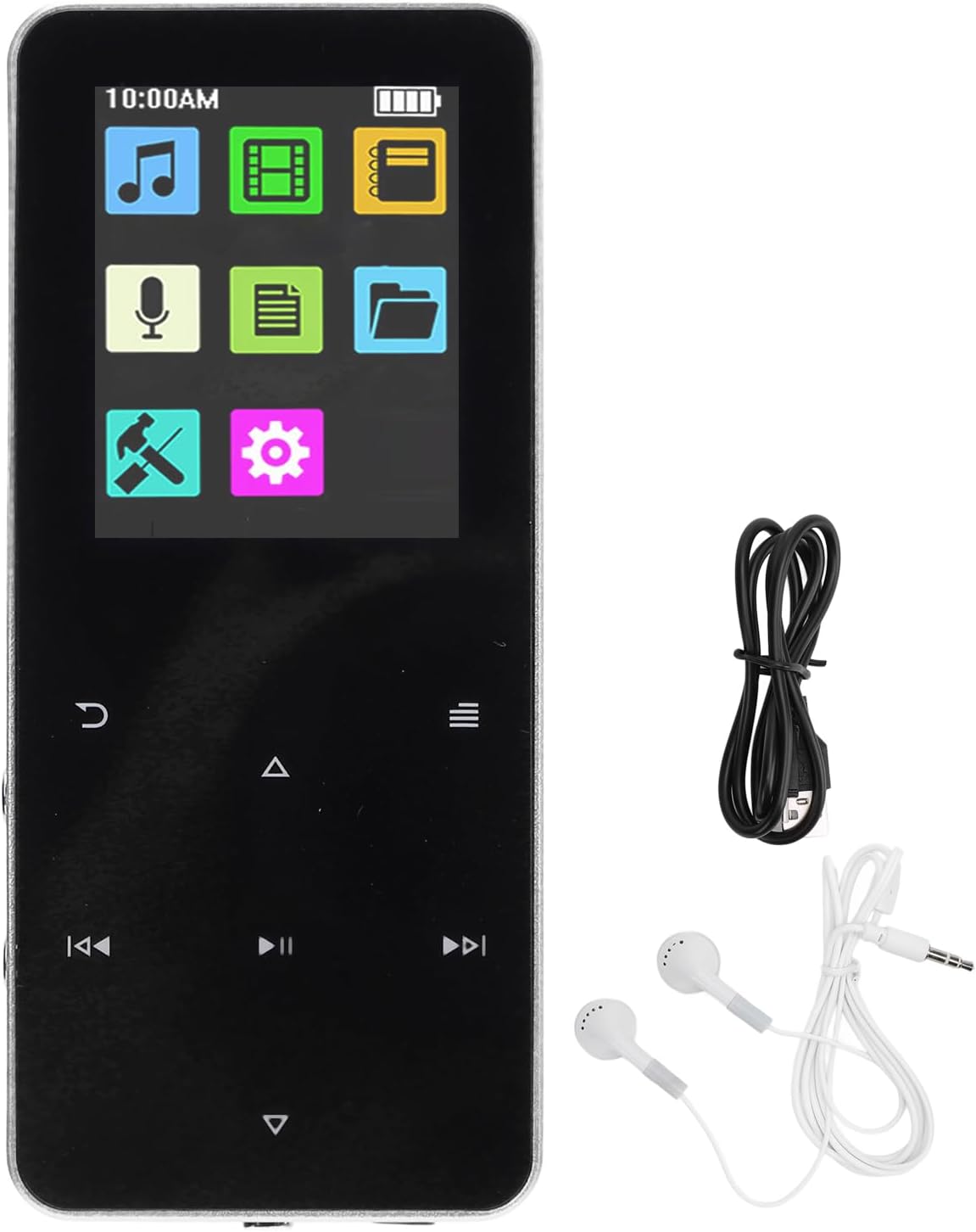Yoidesu MP3 MP3 1.8 Inch (4GB) Player with Bluetooth, Portable HiFi Lossless Sound Mini Music Player, Music with TFT
