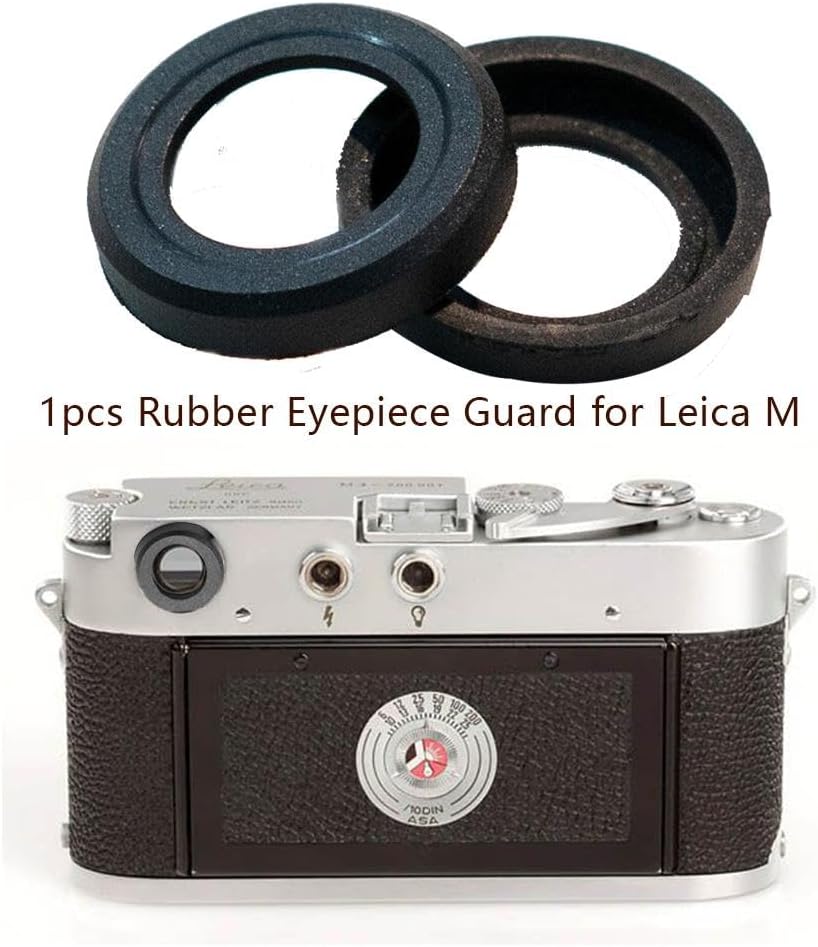 Generic 17mm M2 M3 M4, 3D Rubber Eyepiece Guard, Protective Viewfinder Cover for Leica M Cameras, Metal Viewfinder