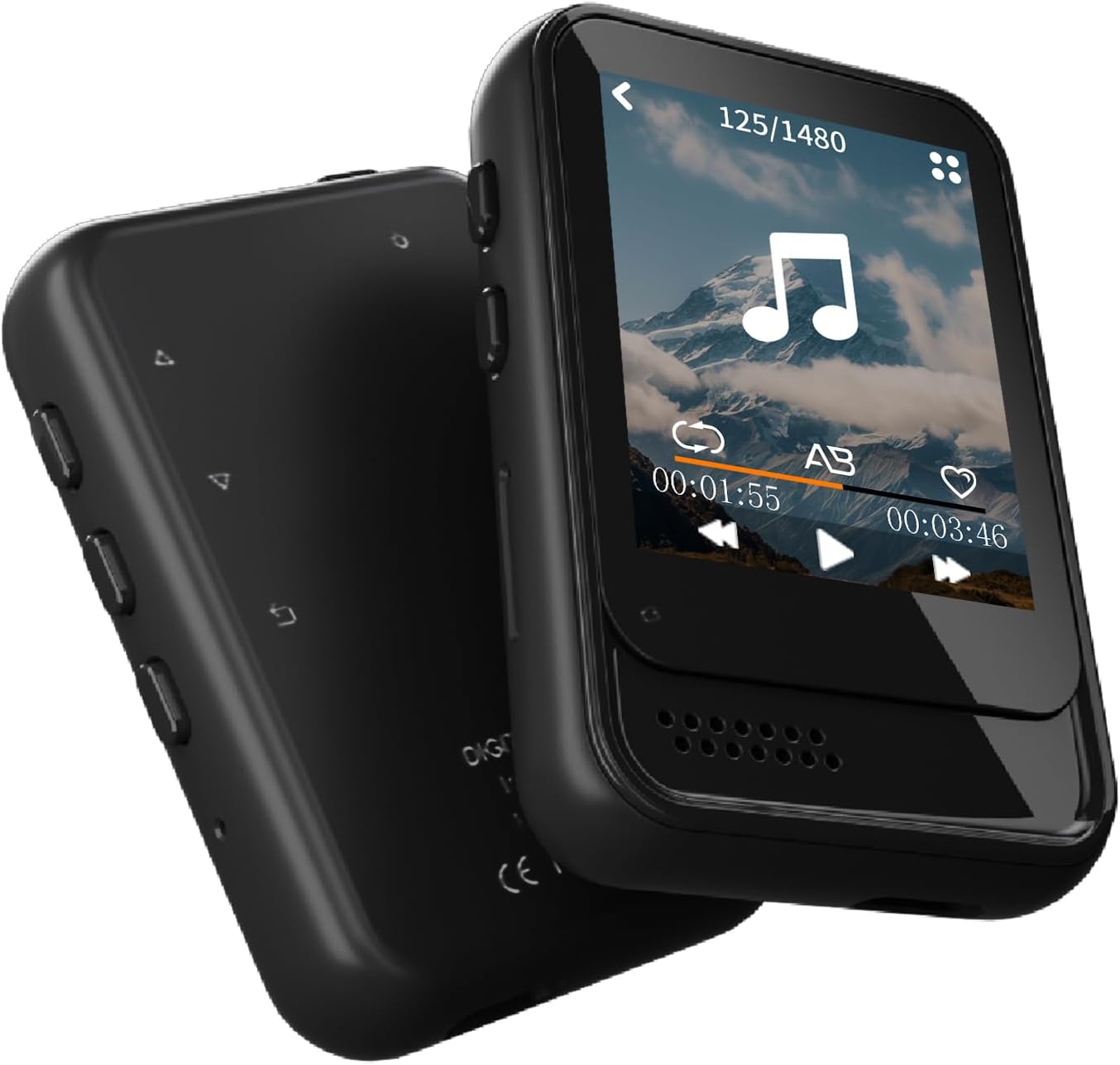 Resvocal MP3 MP3 512GB Player with Bluetooth,Mini Player with Speaker,Built-in Micro SD Card Slot,Portable Music Player