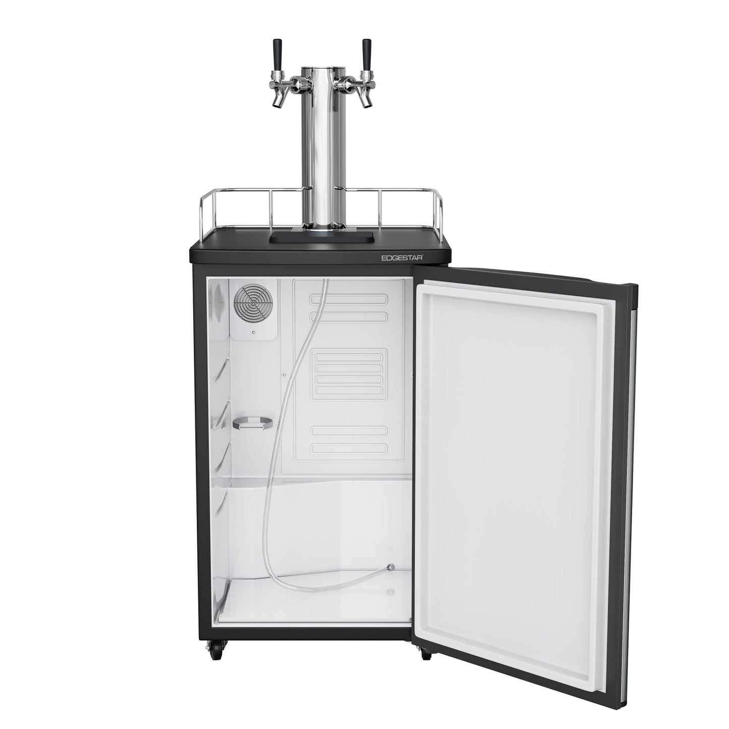 EdgeStar KC2000SSTWIN Full Size Stainless Steel Dual Tap Kegerator & Draft Beer Dispenser - Stainless Steel