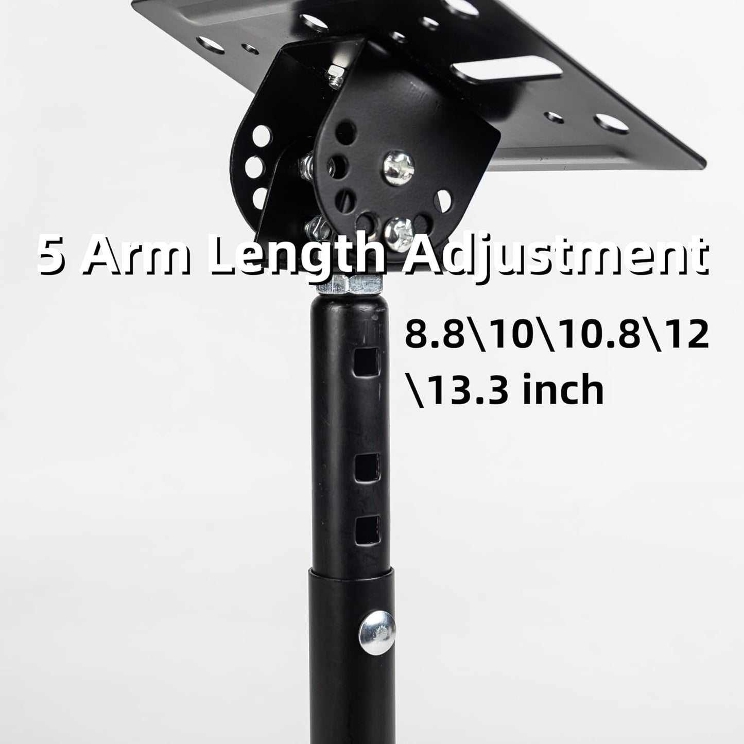 ZSHIGANMA 80lb,Heavy Universal Speaker Wall Ceiling Mounts Support up to Duty Dual Black Bookshelf Speaker Mounting