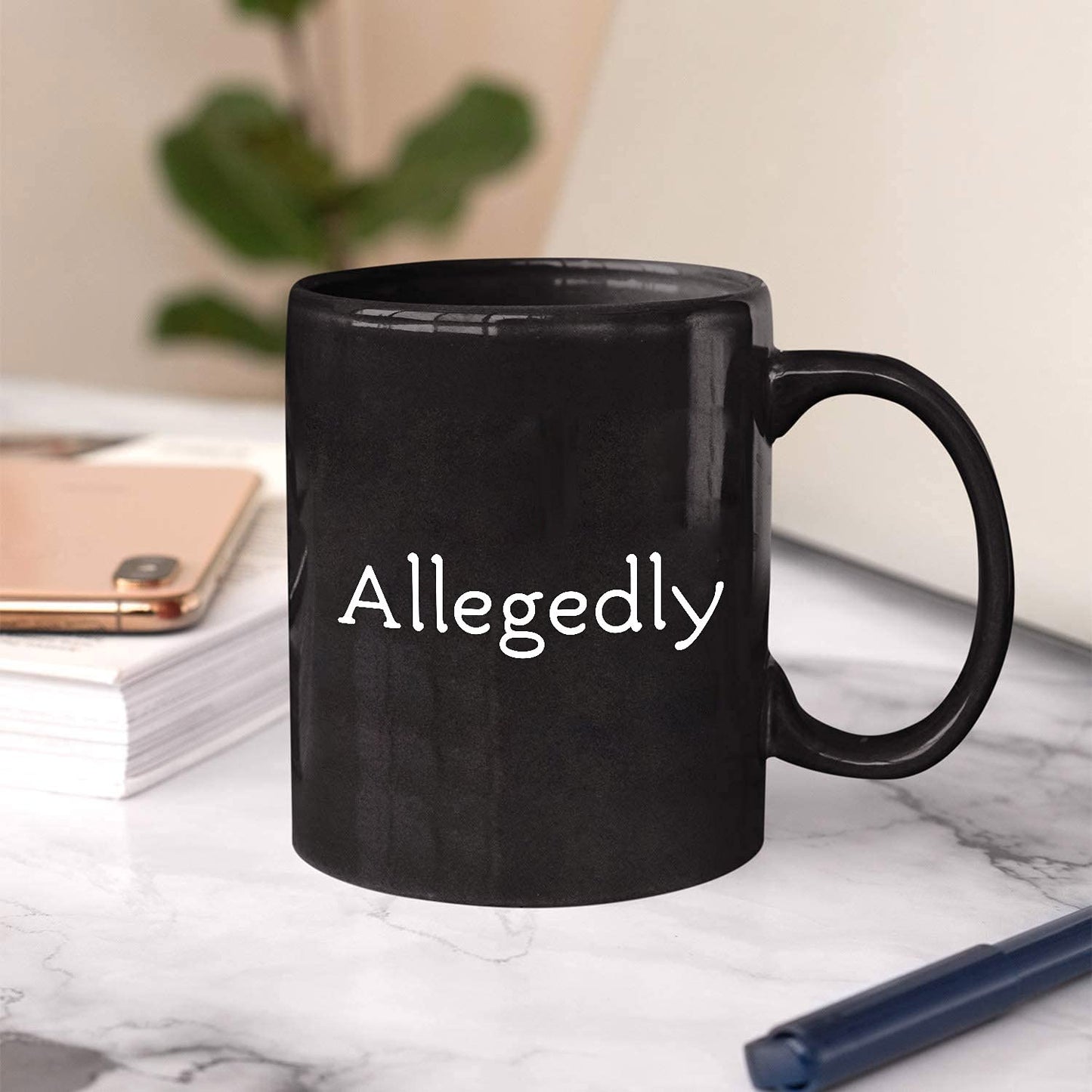 MargoDream Lawyer Gifts Appreciation Funny Mug Allegedly Coffee Cup Gift For Men For Woman Black 11 Oz