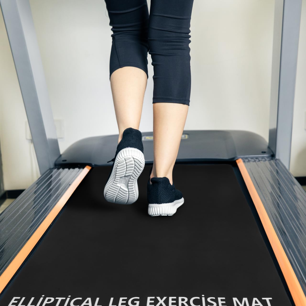 TOYANDONA Black Non- Treadmill Mat Shock-Absorbing Pad for Noise Reduction - Floor Protector for Home Gyms Compatible Various Treadmill Models