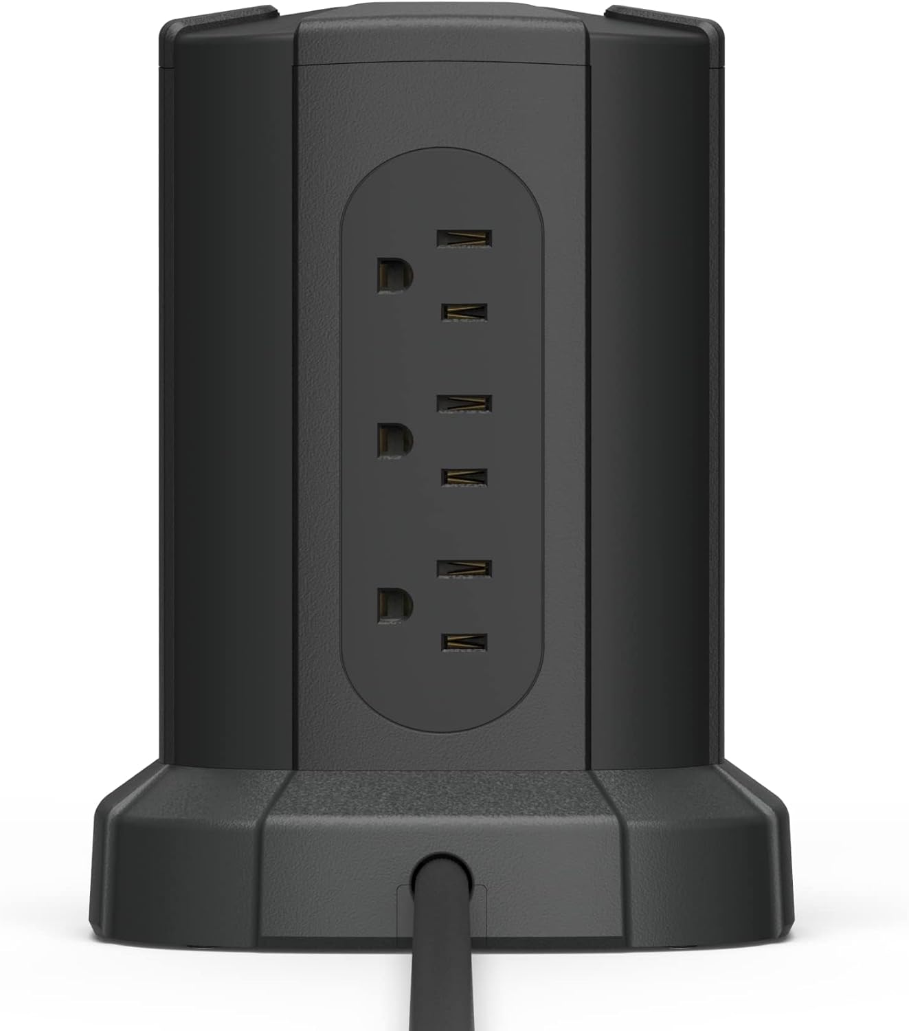 Amazon Basics 1080J, 9 (2 1 15A, 6ft Power Strip Tower Charging Station, Surge Protector Outlet with Integrated USB