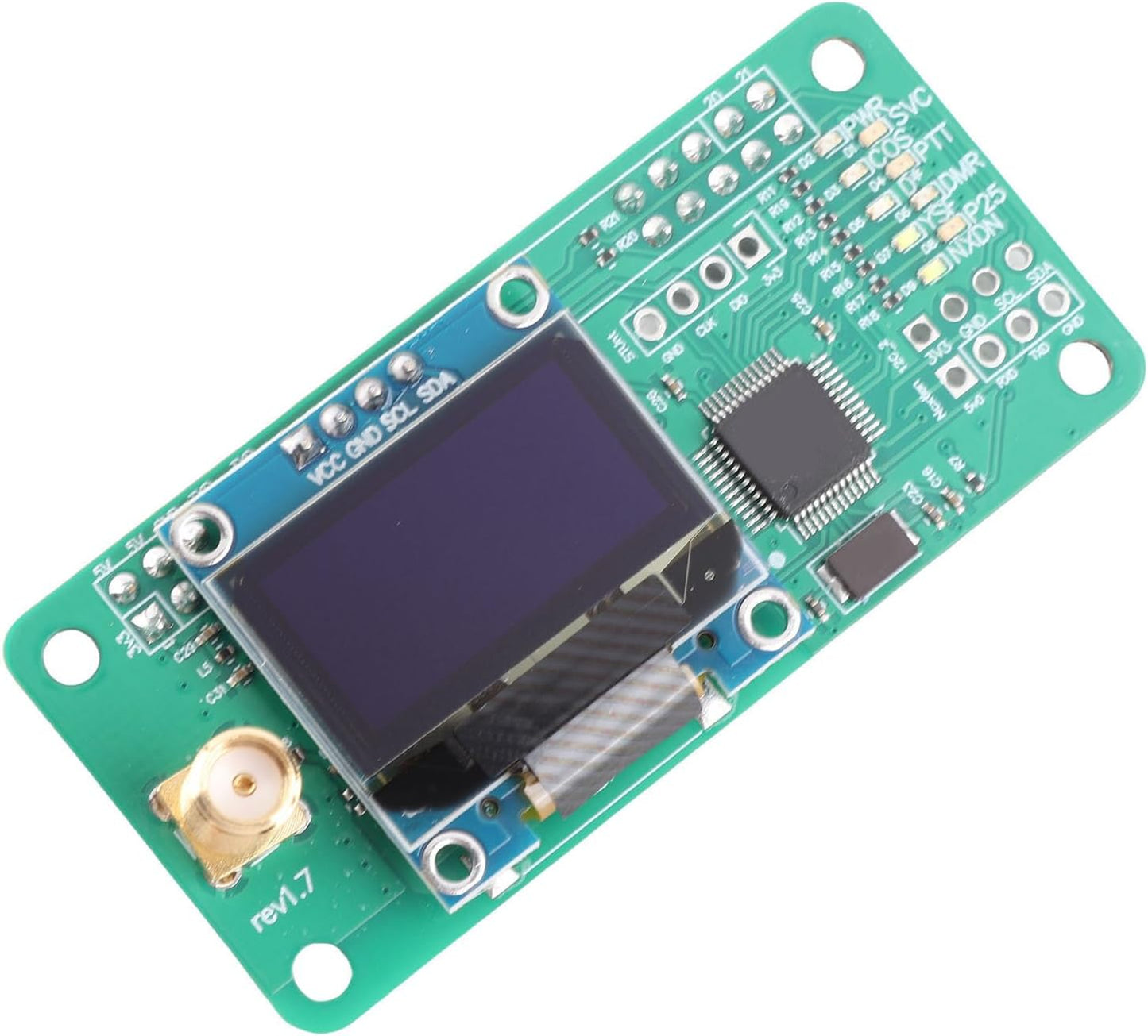 Fesjoy 10mW 1 LED Display Hotspot Module Upgradeable Firmware for UHF VHF Frequency Bands Up to RF Power for Hams X