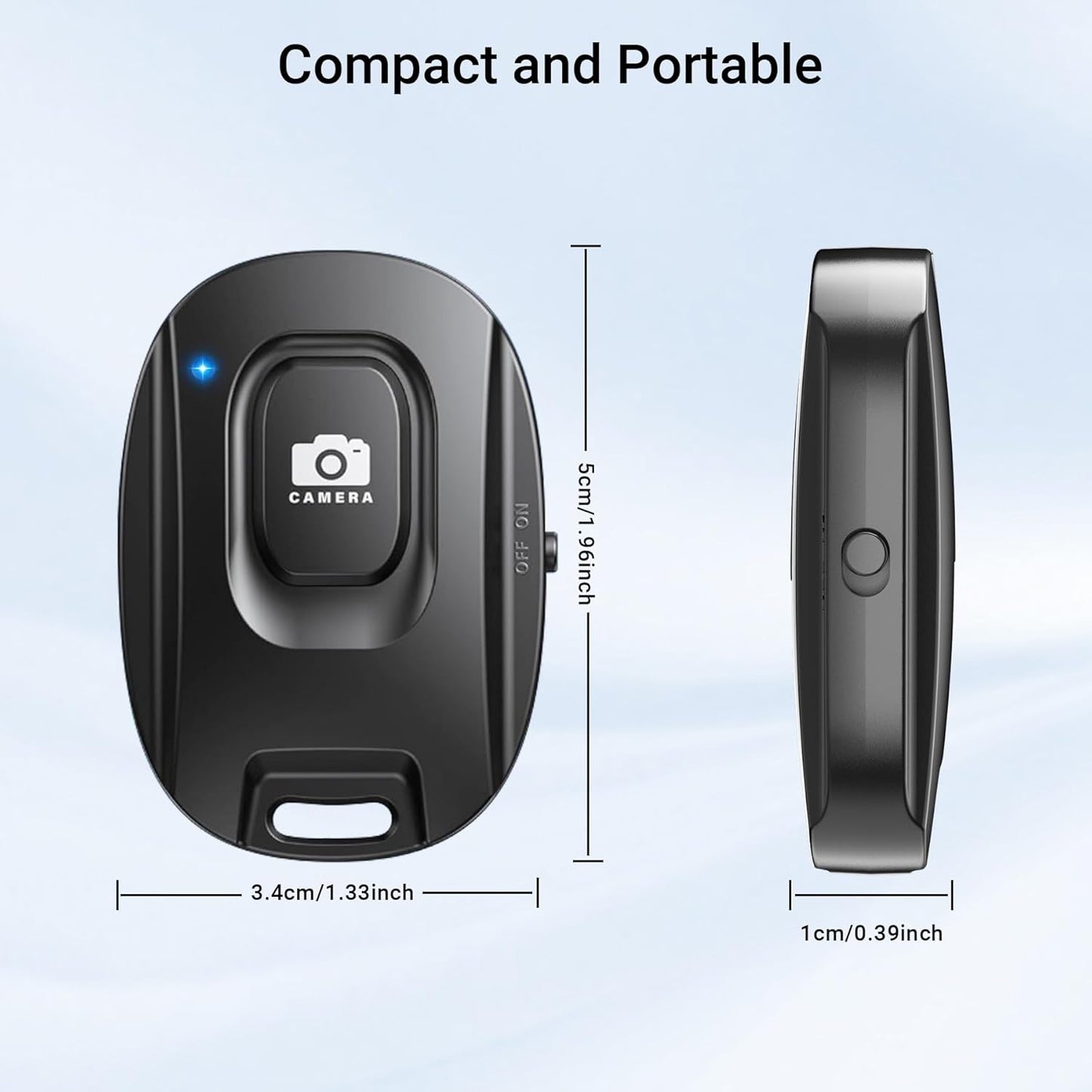 Voinap 2 Pack Wireless Remote Shutter for iPhone Camera,Bluetooth Camera Phone Remote Control for Photos