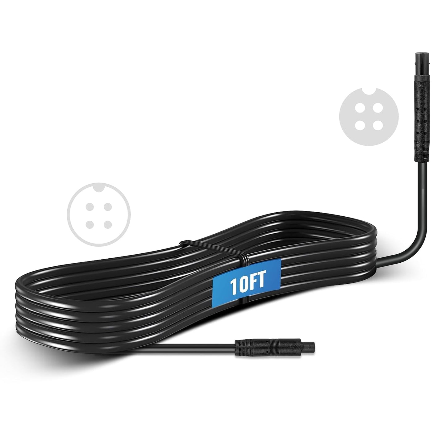 EWAY 4 (10FT/3M) 4PIN Pin Extension Cable for Dash Cam Rear View Backup Camera Reverse Car Recorder Mirror Dashcam Male