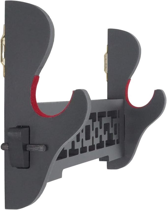 Eforlife Sword Holder Wall Mount Samurai Sword Katana Wakizashi Display Holder Stand Bracket Hanger 1-Tier