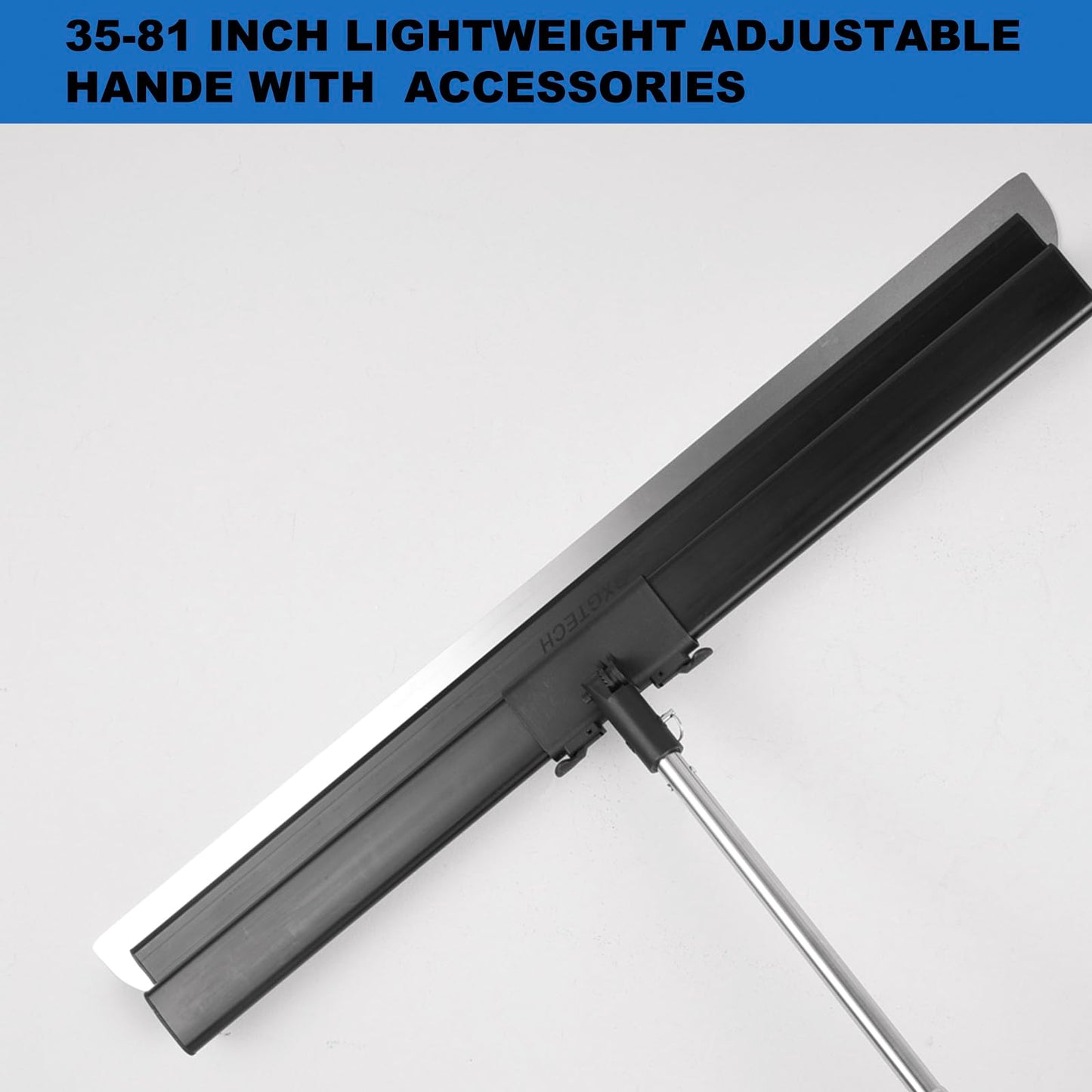 BXGTECH Drywall Tools Skimming Blade with Extension Handle - 10", 14", 24"& 32" 40" Blades with 2 Pack 0.3 mm Blades, Construction Tools End Caps, with Outer Box, Drywall Roller,Taping Knife