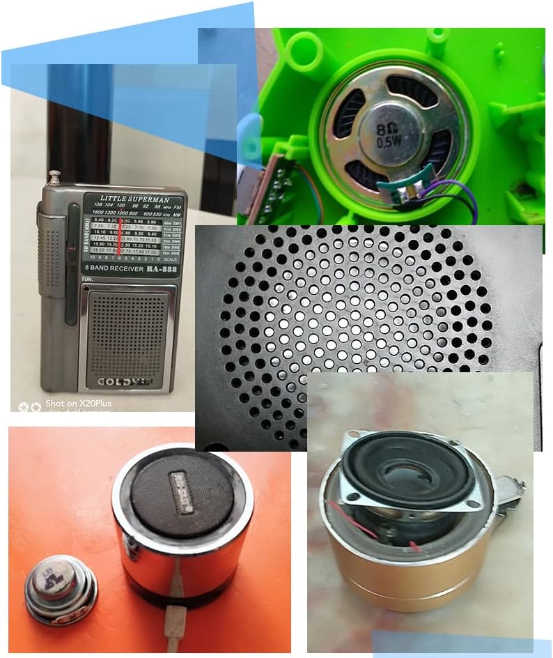 Fielect 1W 8 57mm 1pcs DIY Speaker Ohm Diameter Round Shape Replacement Loudspeaker