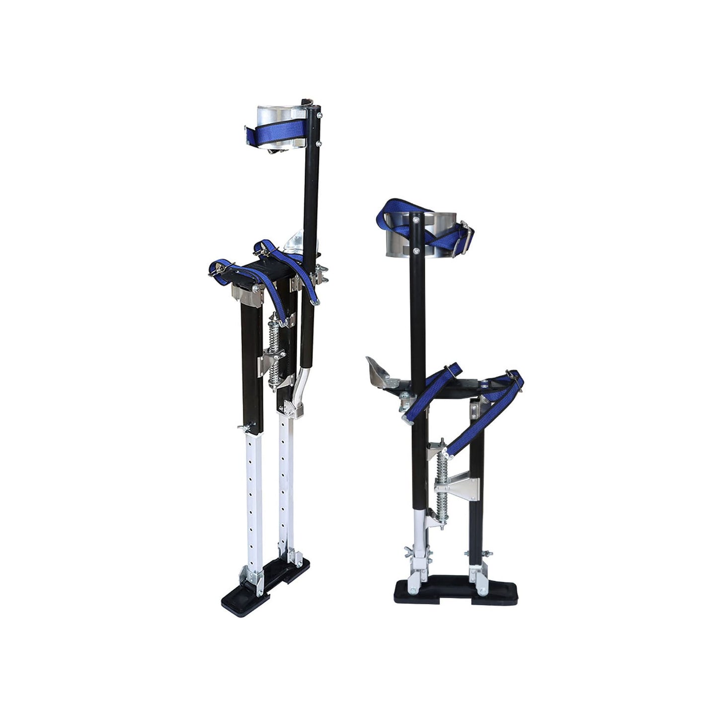 kimllier 24-40 Inch Aluminum Alloy Stilts Adjustable Height Drywall Stilts Black Fit for Work High Above the Ground
