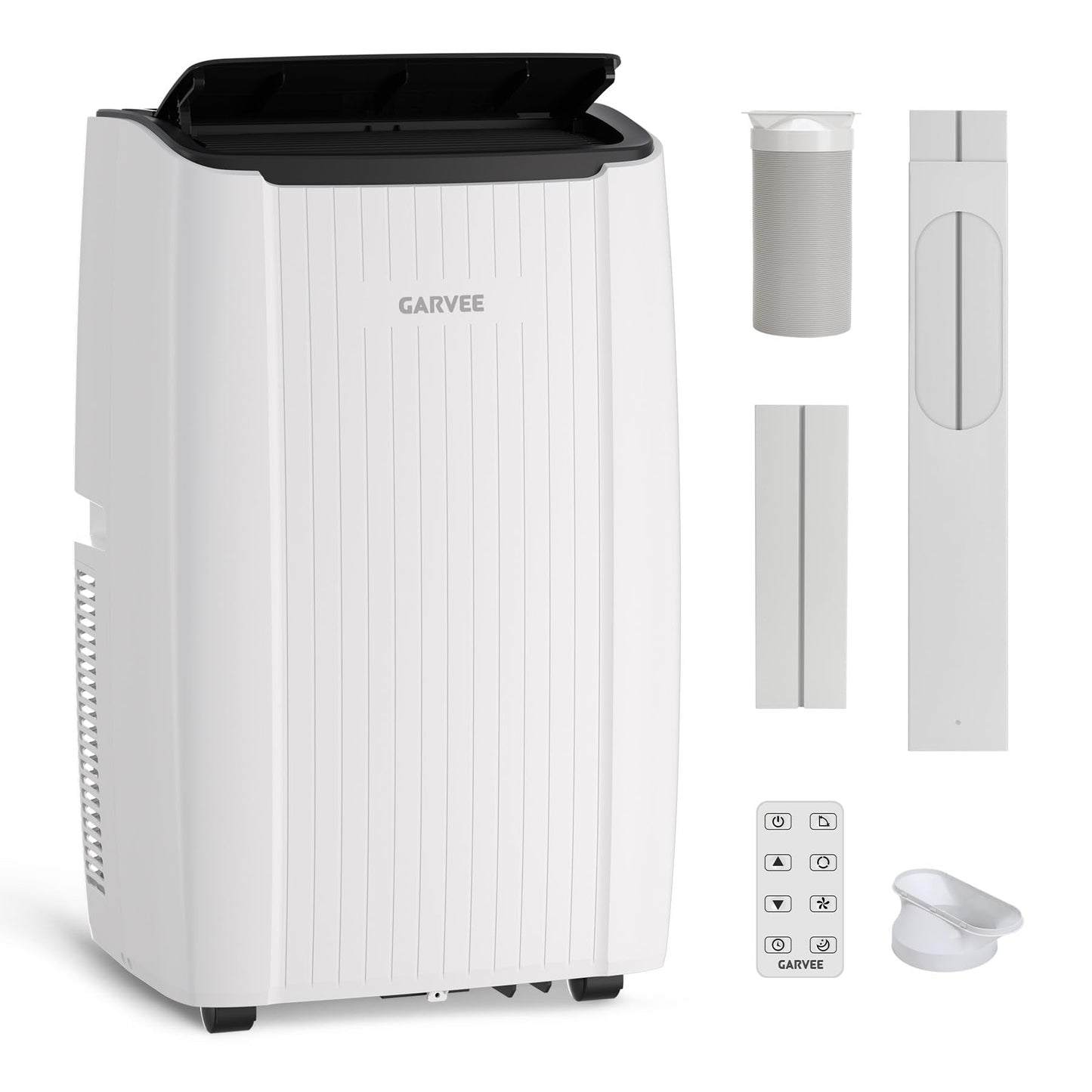 Garvee 14000 BTU Portable Air Conditioner, Portable AC Unit with Dehumidifier, Fan and Remote Control, Energy Efficient Indoor AC Conditioner for Rooms up to 700 Sq. Ft., White