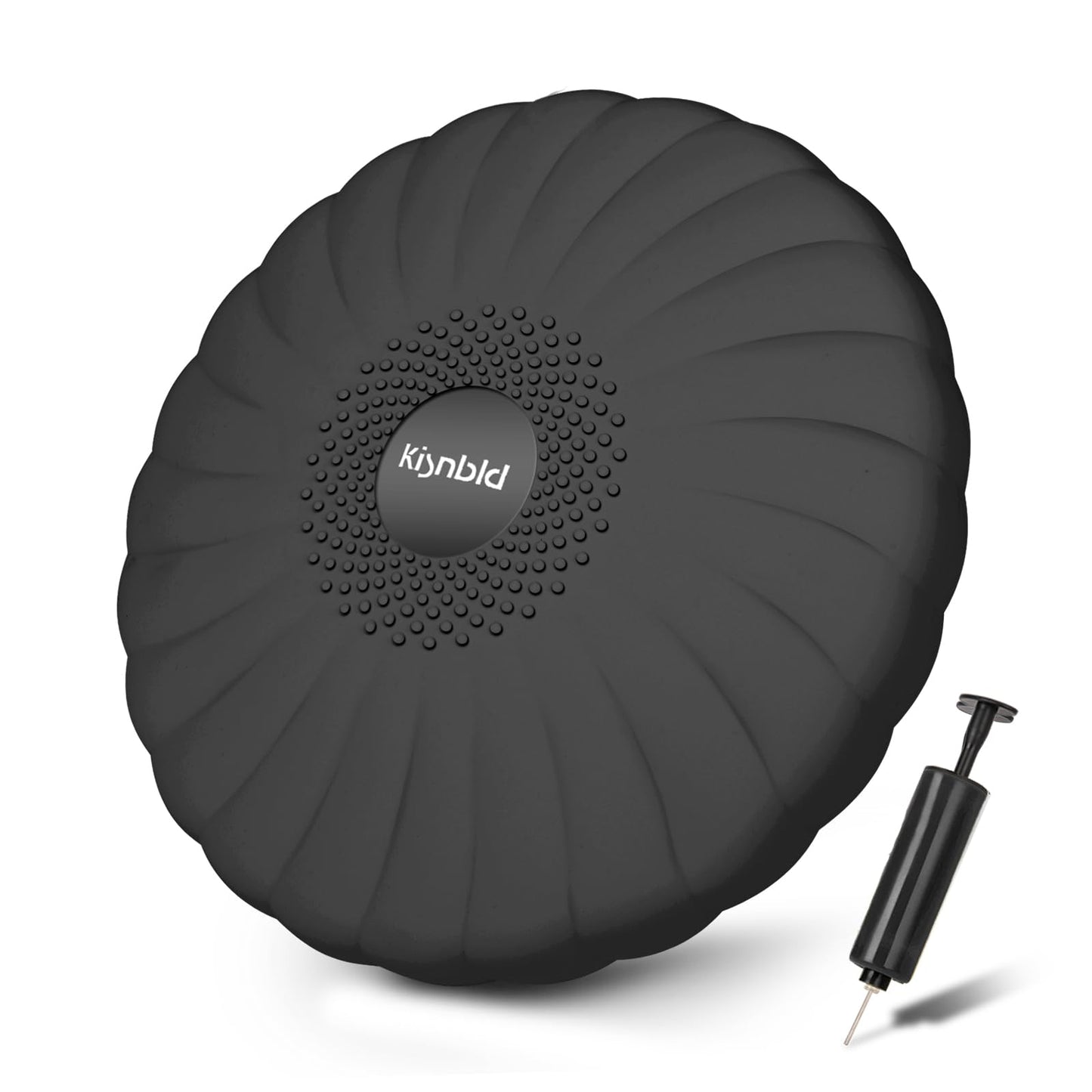 kisnbld Wobble Cushion, Extra Thick Wiggle Seat for Sensory Kids, Non-slip Balance Disc with Inflation Pump for Adults Core Strength, Posture Improvement & Physical Therapy (13.5in/34cm)