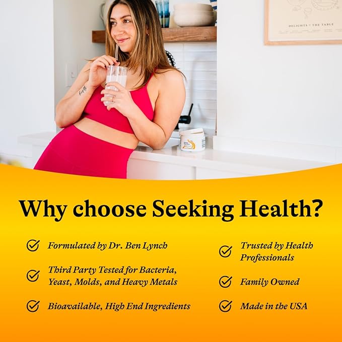 Seeking Health Optimal Electrolyte Powder, Orange Flavor, Healthy Energy and Endurance Support, Promotes Hydration and Healthy Muscles, Vegan and Vegetarian (30 Servings)*