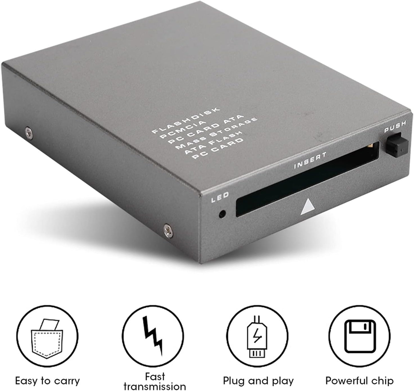 Cyrank 2.0 PCMCIA USB2.0 PCMCIA, 20MB-20G USB Card Reader, Interface to PC Card ATA, PC Card Memory Card Reader Support