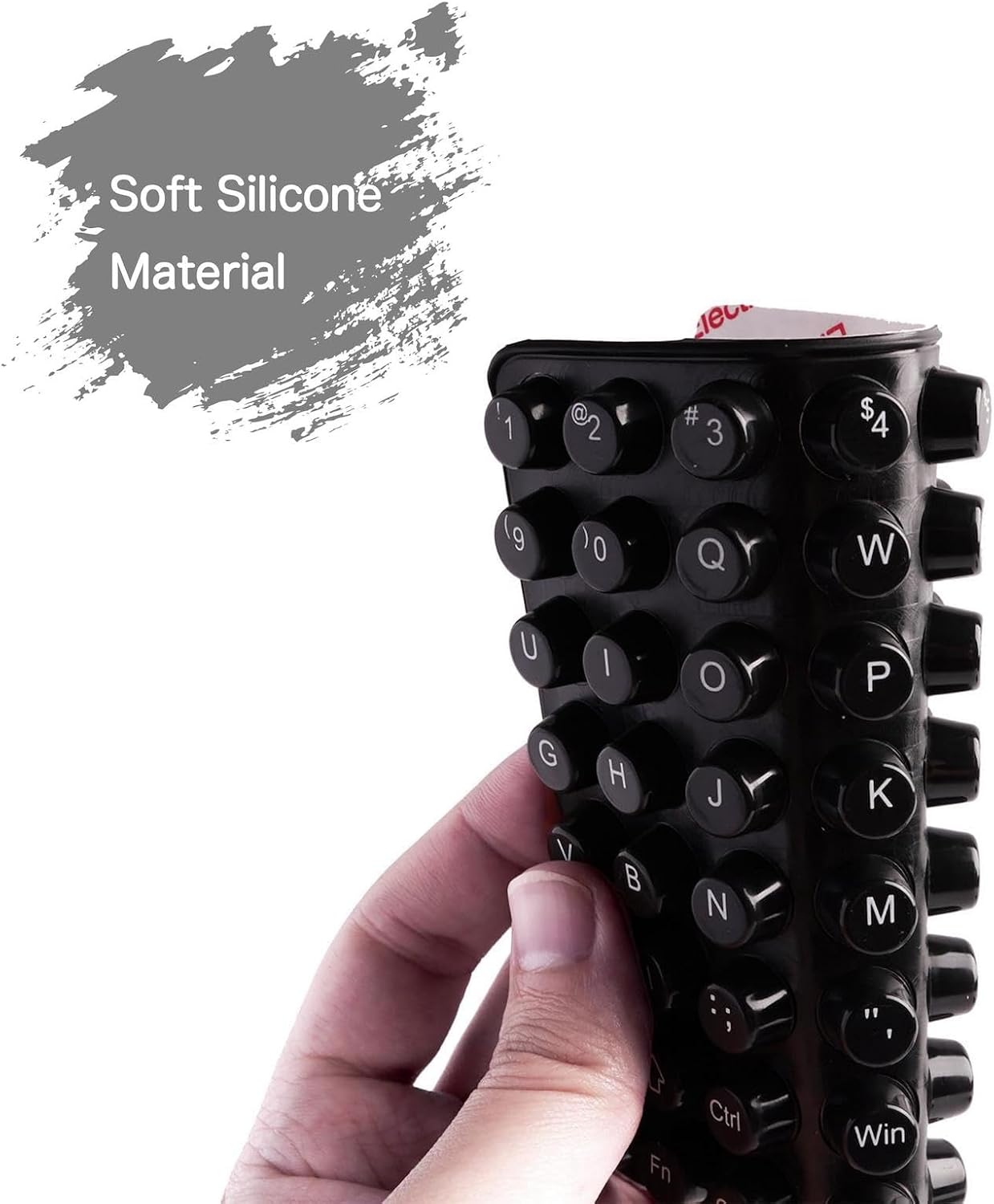 128 Set: 128 Long Nail Keyboard Stickers Piece Keyboard Bubbles - Protective Long Nail Keyboard Desktop Stickers (Black