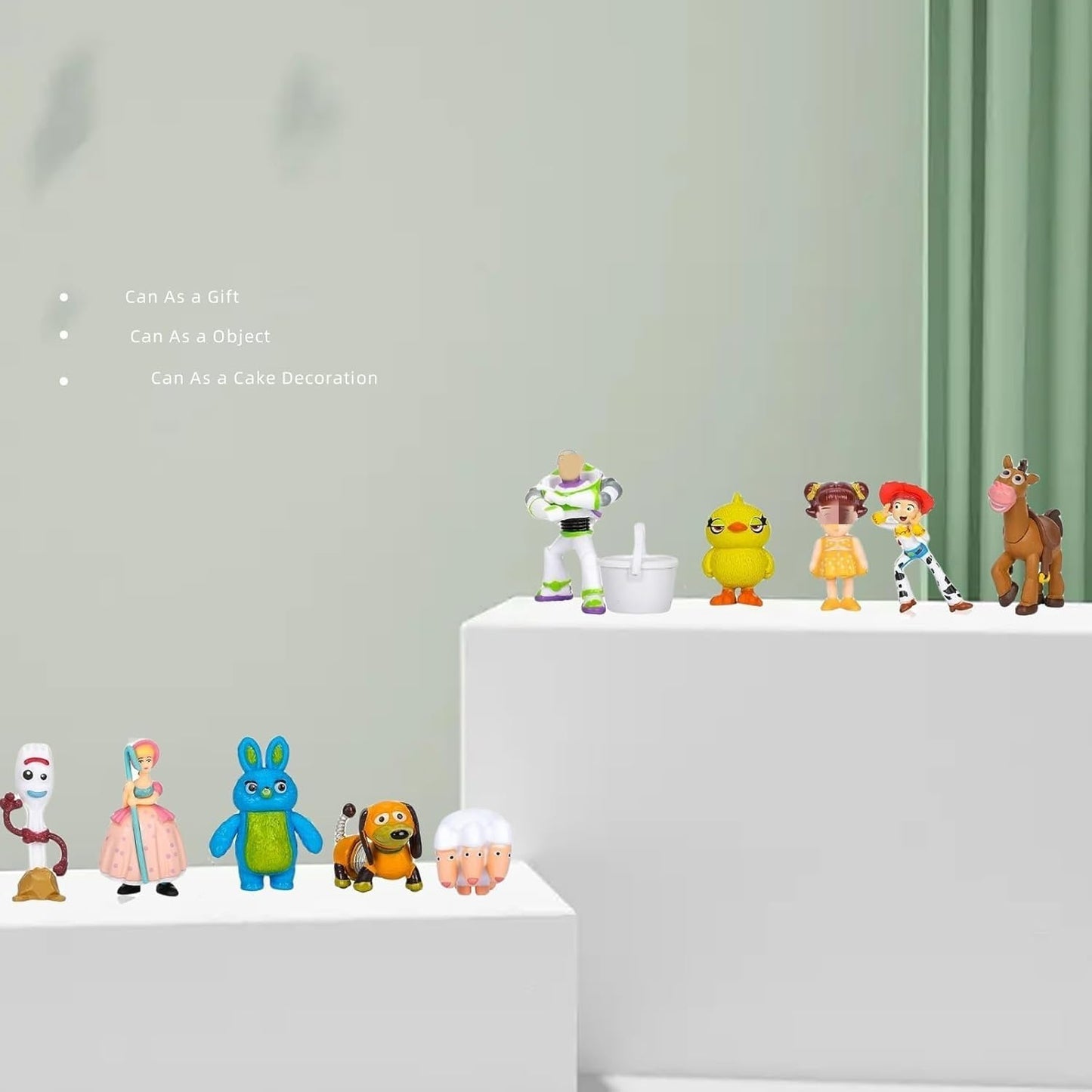 NLIEOPDA Anime Figurines Set - 36 PVC Collectible Toys Featuring Woody & Buzz Lightyear