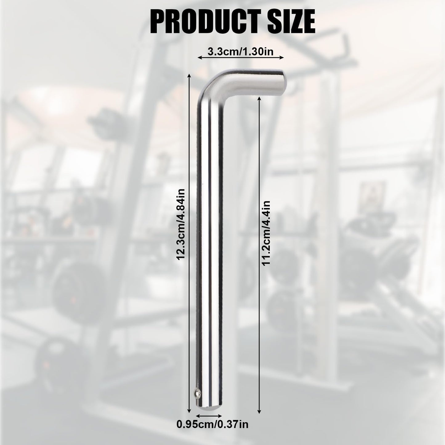 NQEUEPN Weight Stack Pin, 3/8 Inch Diameter 4.4 Inch/11.18cm Weight Loading Pin L Shaped Stack Extender Selector Inserts Gym Fitness Equipment for Home Gym Accessories