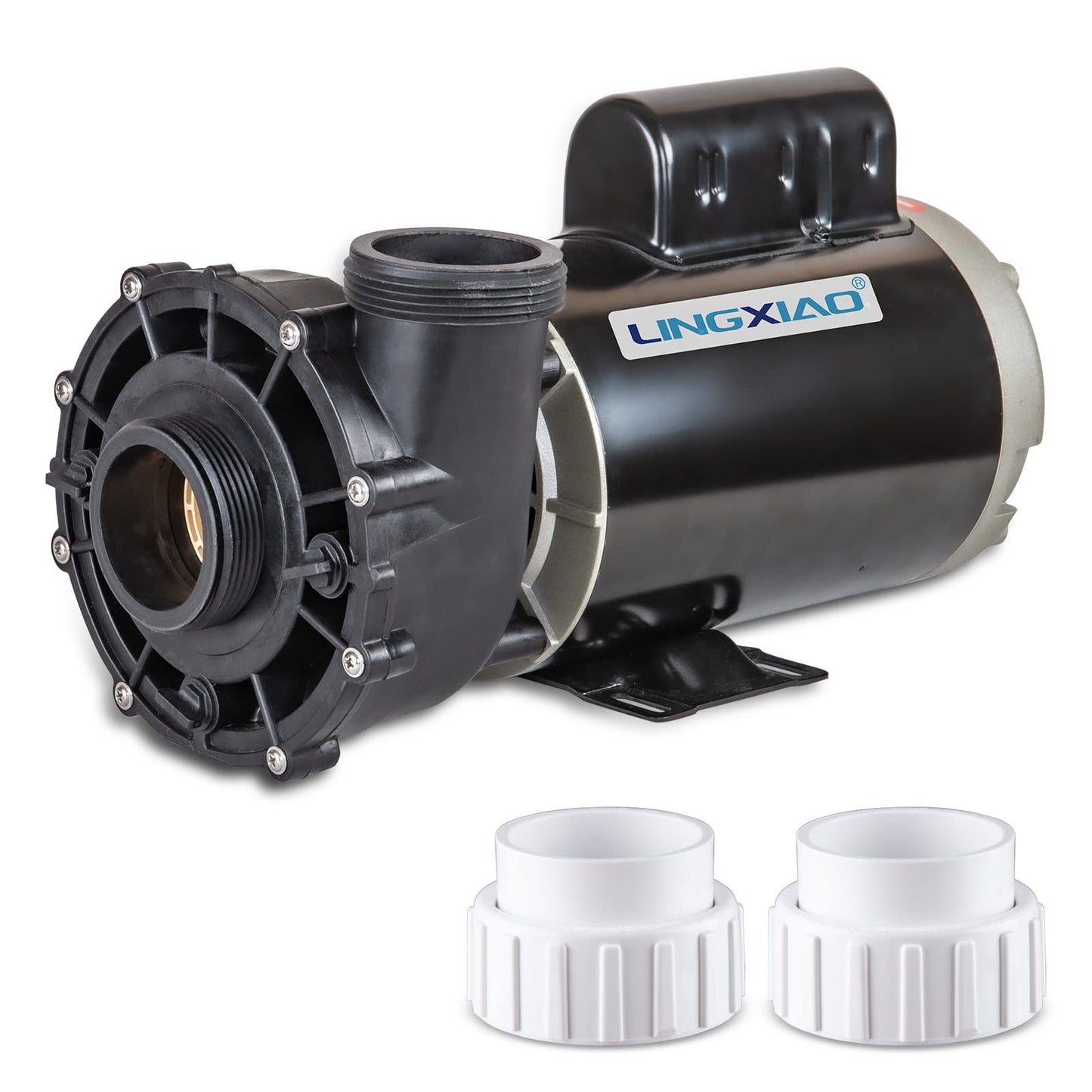 LINGXIAO SPA Pump, 4HP Hot Tub Pump - 2 Speed LX SPA Pumps Motor 220-240V, 2" Port, 56 Frame (Model: 56WUA400-II)