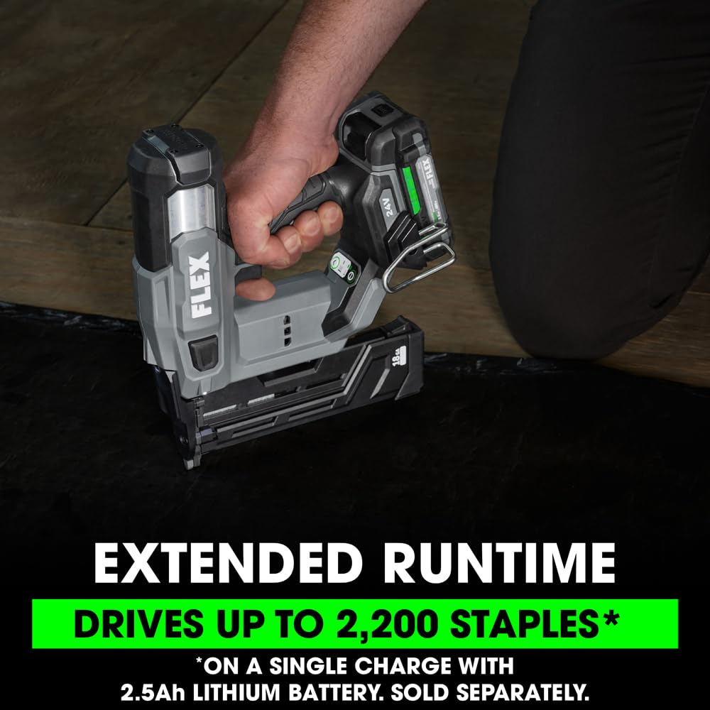 FLEX 24V Brushless 1/4-inch Narrow Crown Stapler Tool Only - FX4511-Z