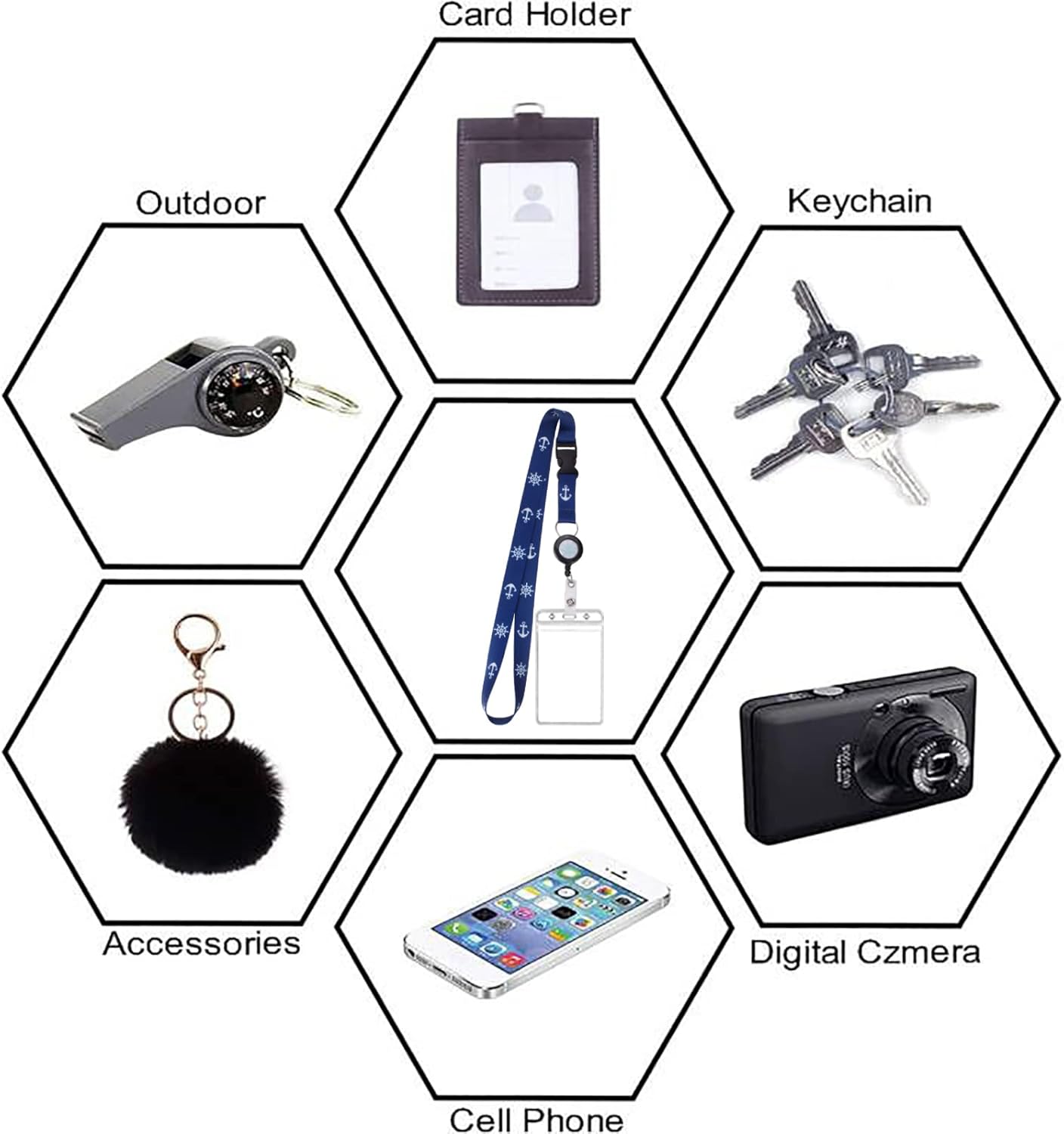 Skiennix Retractable Waterproof Lanyard - ID Badge Reel Holder with Detachable Buckle | Cruise Essentials (4 Colors)