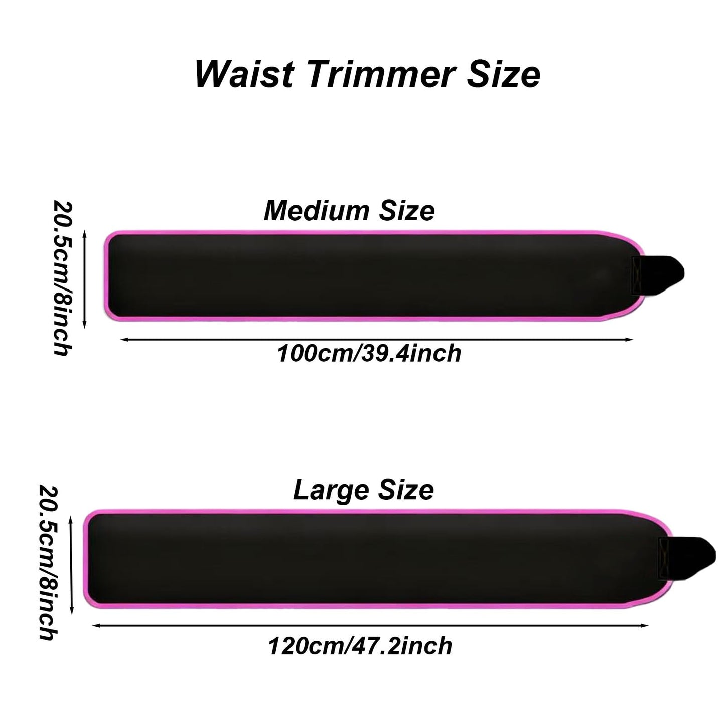 KYHYFJMD Waist Trainer Trimmer for Women and Men Working Out Sweatband Waist Sweat Belt Slimmer Body Shaper for Women Belly Fat Pink
